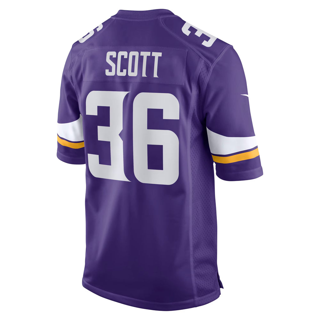 Minnesota Vikings Zavier Scott Purple Team Game Jersey