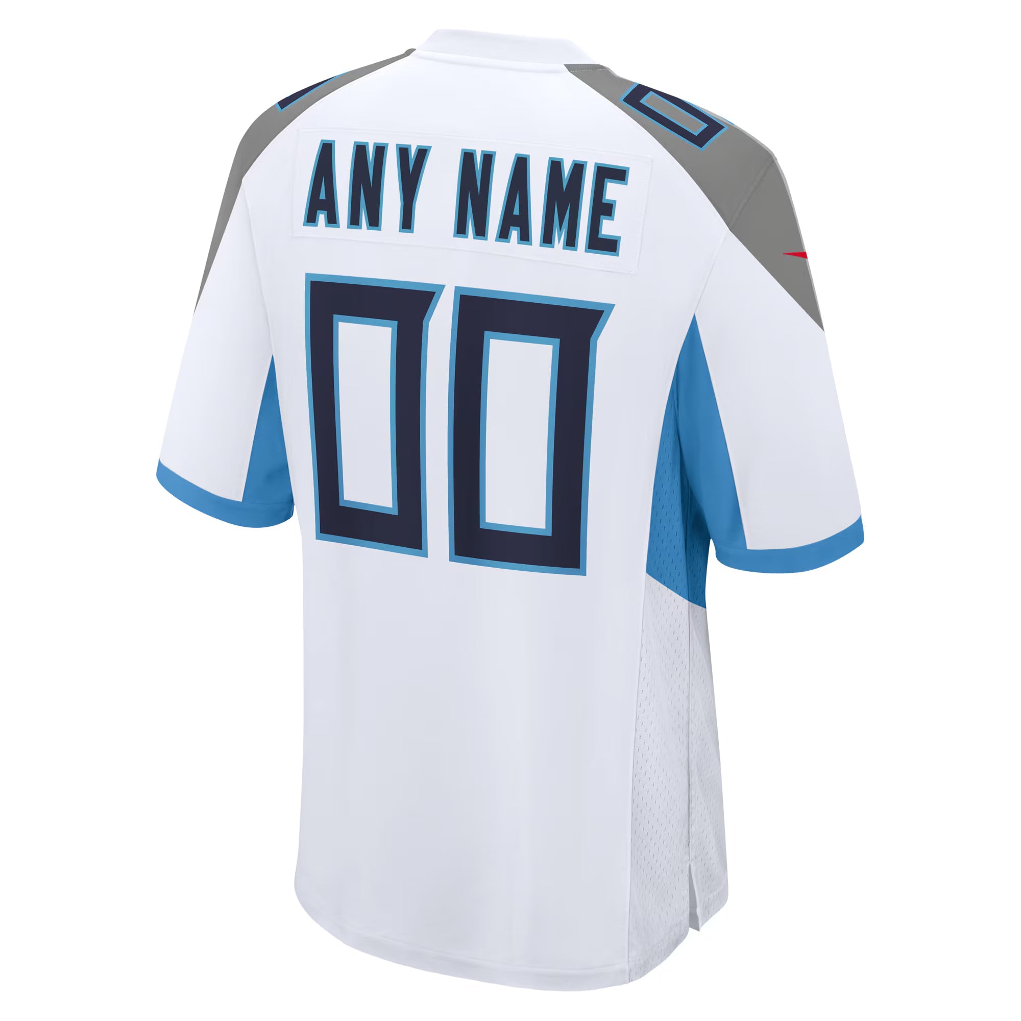 Tennessee Titans White Custom Game Jersey
