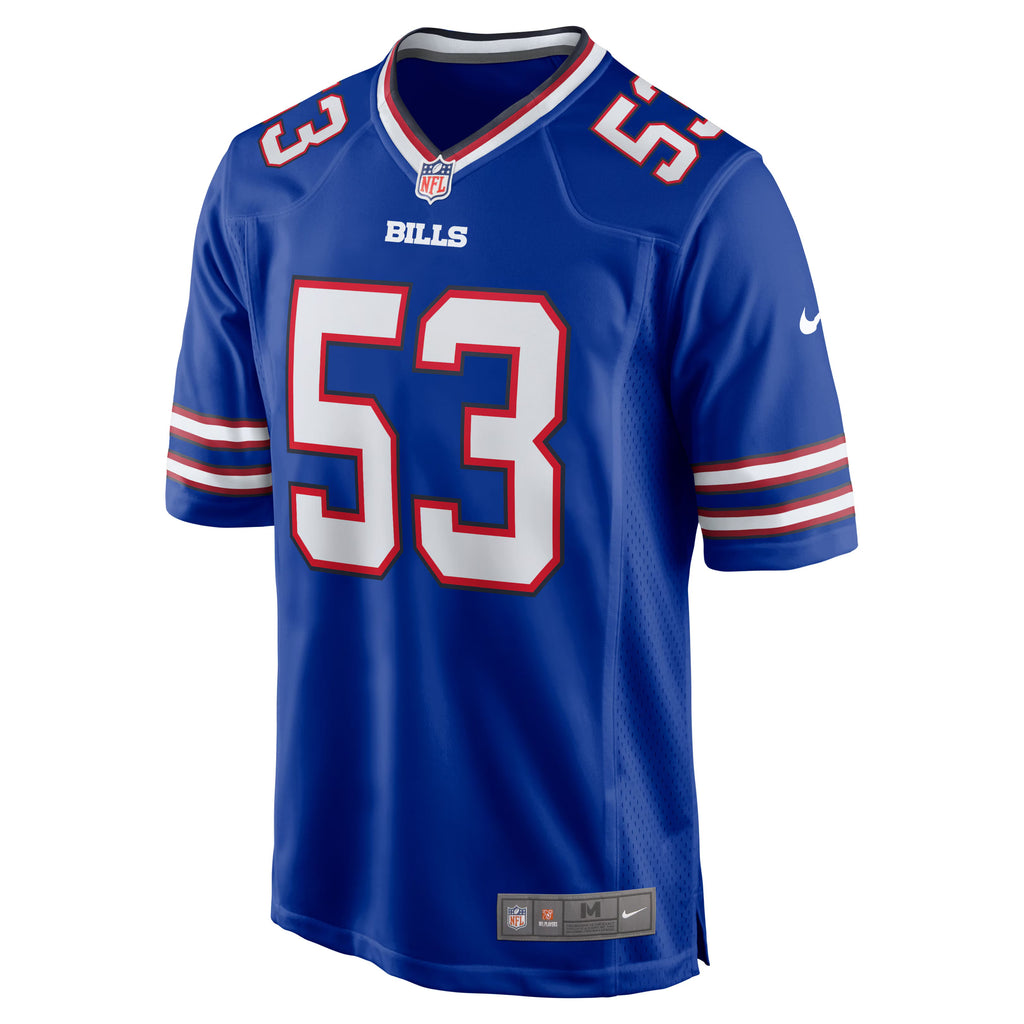 Buffalo Bills Tyrel Dodson Royal Game Player Jersey