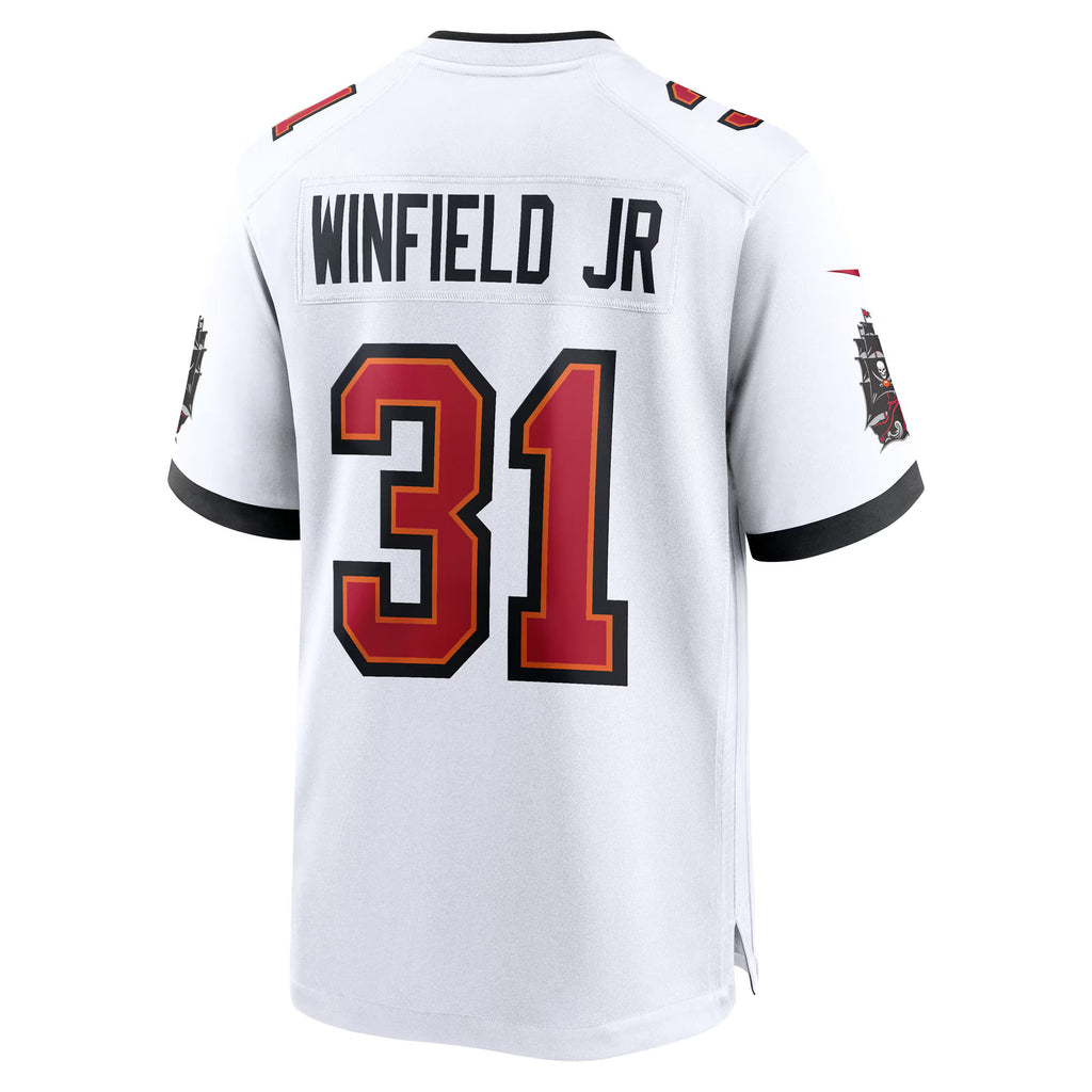 Tampa Bay Buccaneers Antoine Winfield Jr. White 50th Season Patch Game Jersey