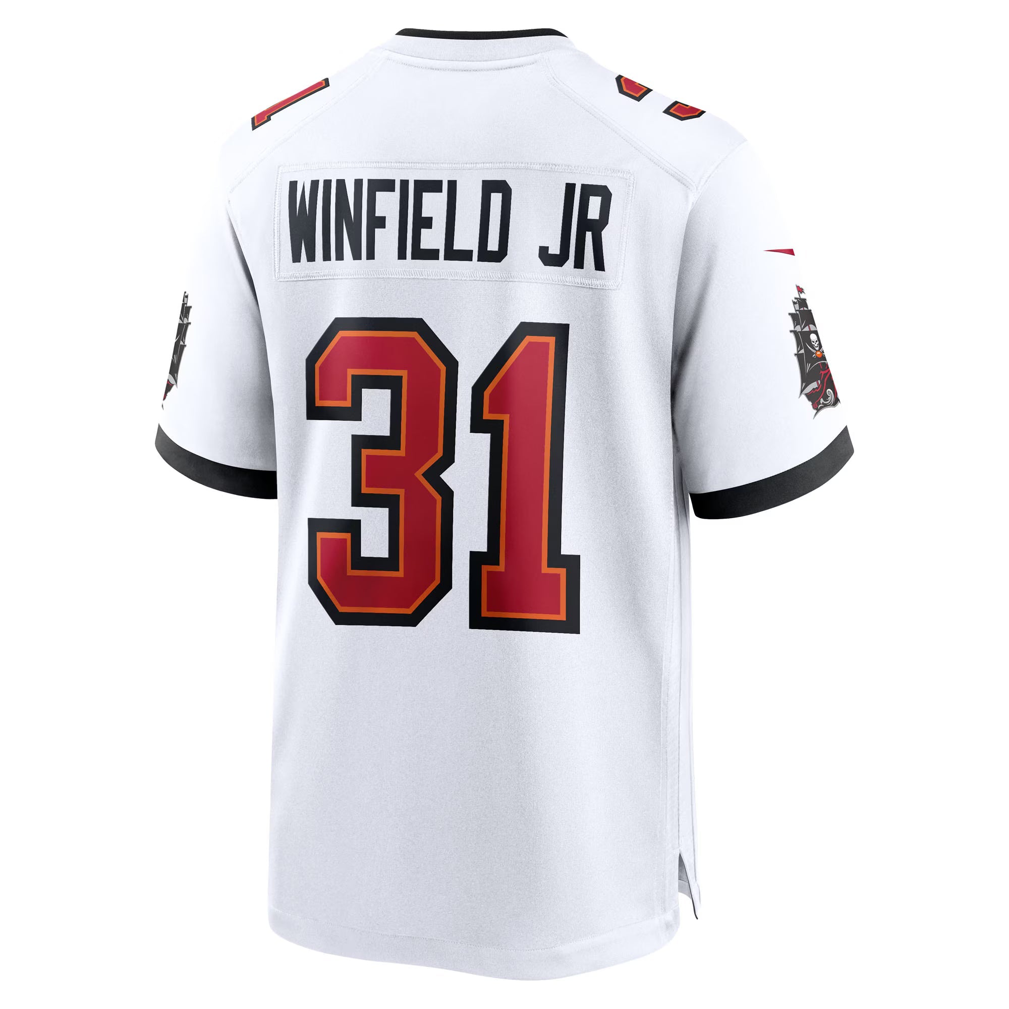 Tampa Bay Buccaneers Antoine Winfield Jr. White 50th Season Patch Game Jersey