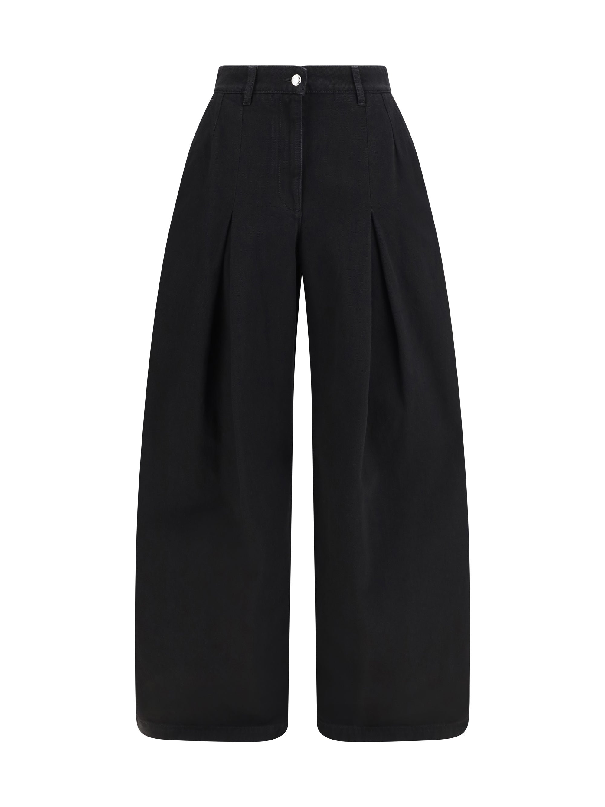 Dolce & Gabbana Women Wide-Leg Cotton Jeans