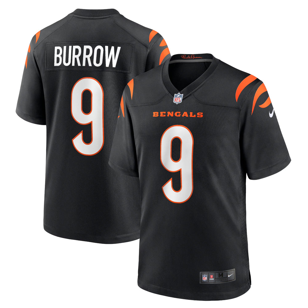 Cincinnati Bengals Joe Burrow Black Player Game Jersey