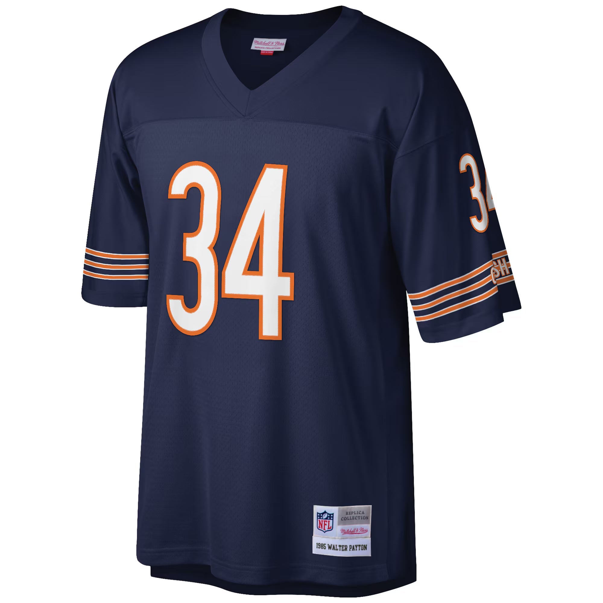 Chicago Bears Walter Payton Mitchell & Ness Navy Big & Tall 1985 Retired Player Replica Jersey