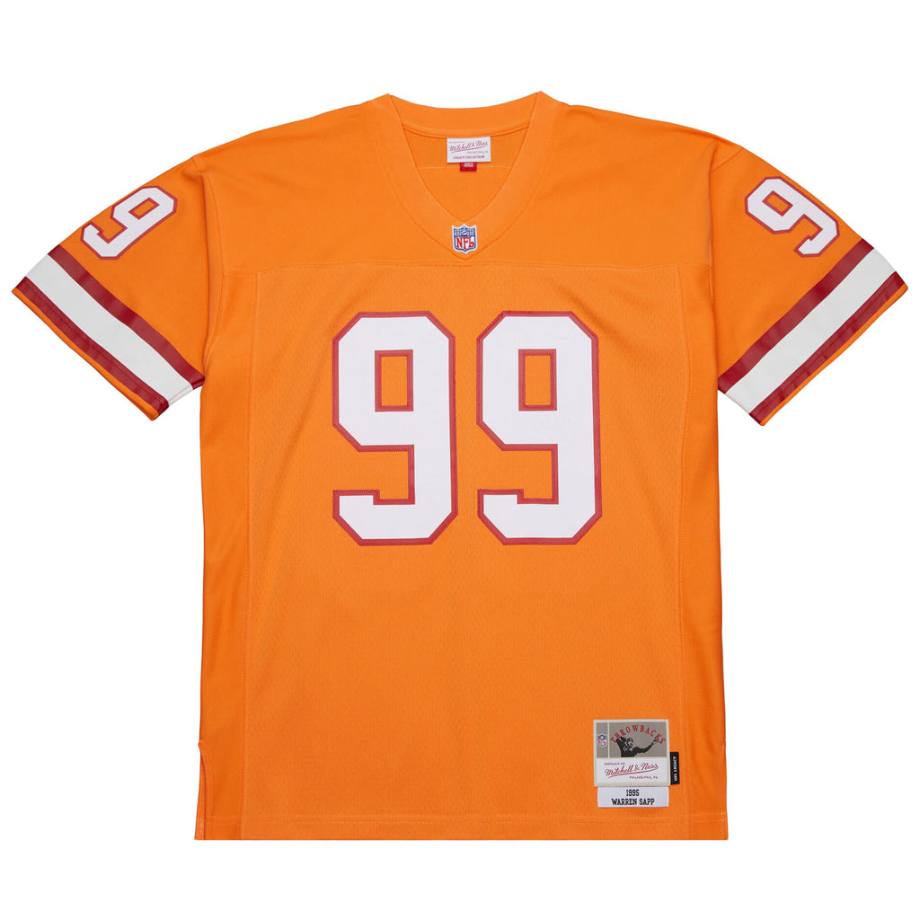 Tampa Bay Buccaneers Warren Sapp Mitchell & Ness Orange 1995 Legacy Replica Jersey