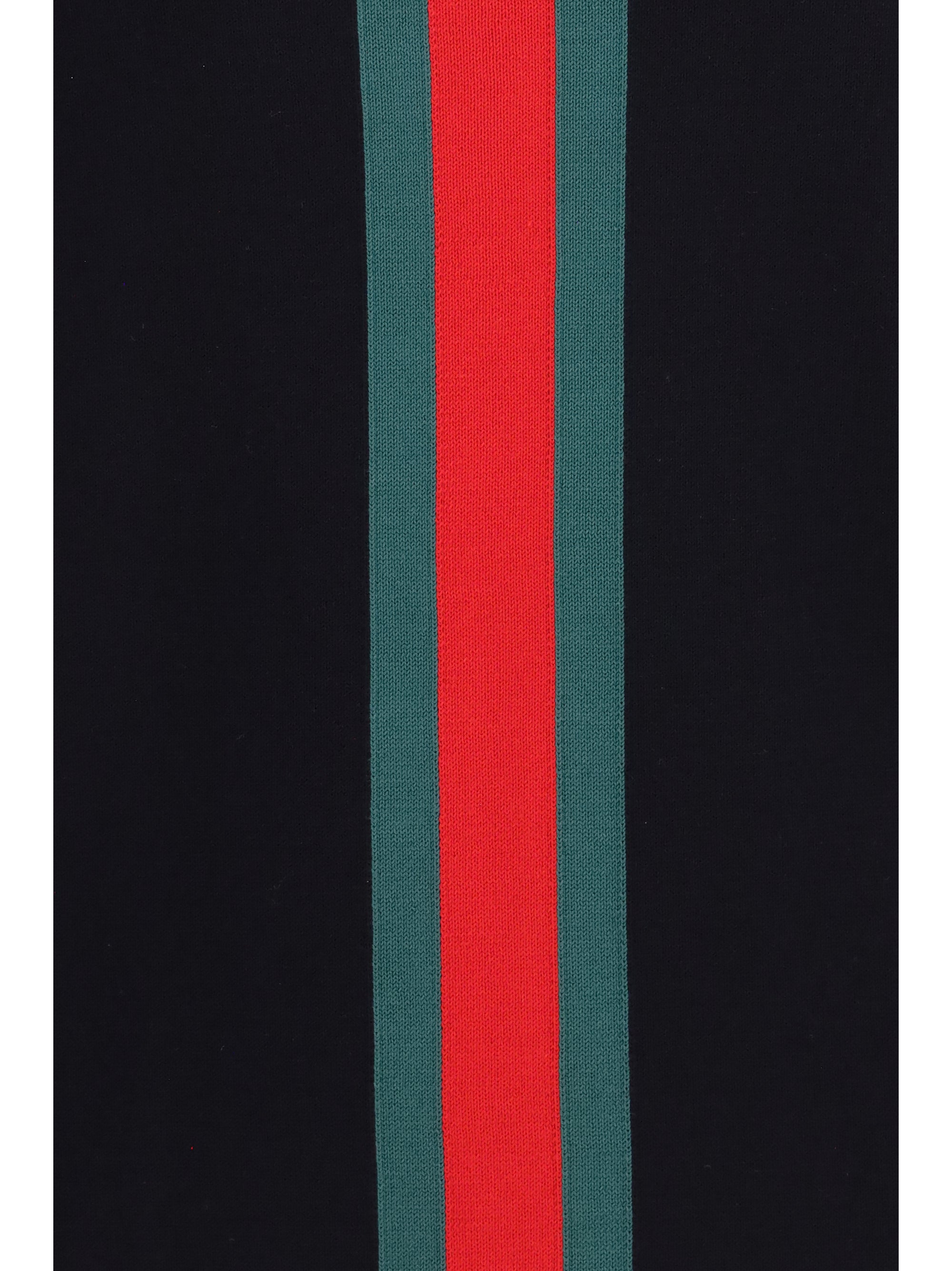 Gucci Men Knitted Cotton Sweater With Web Intarsi