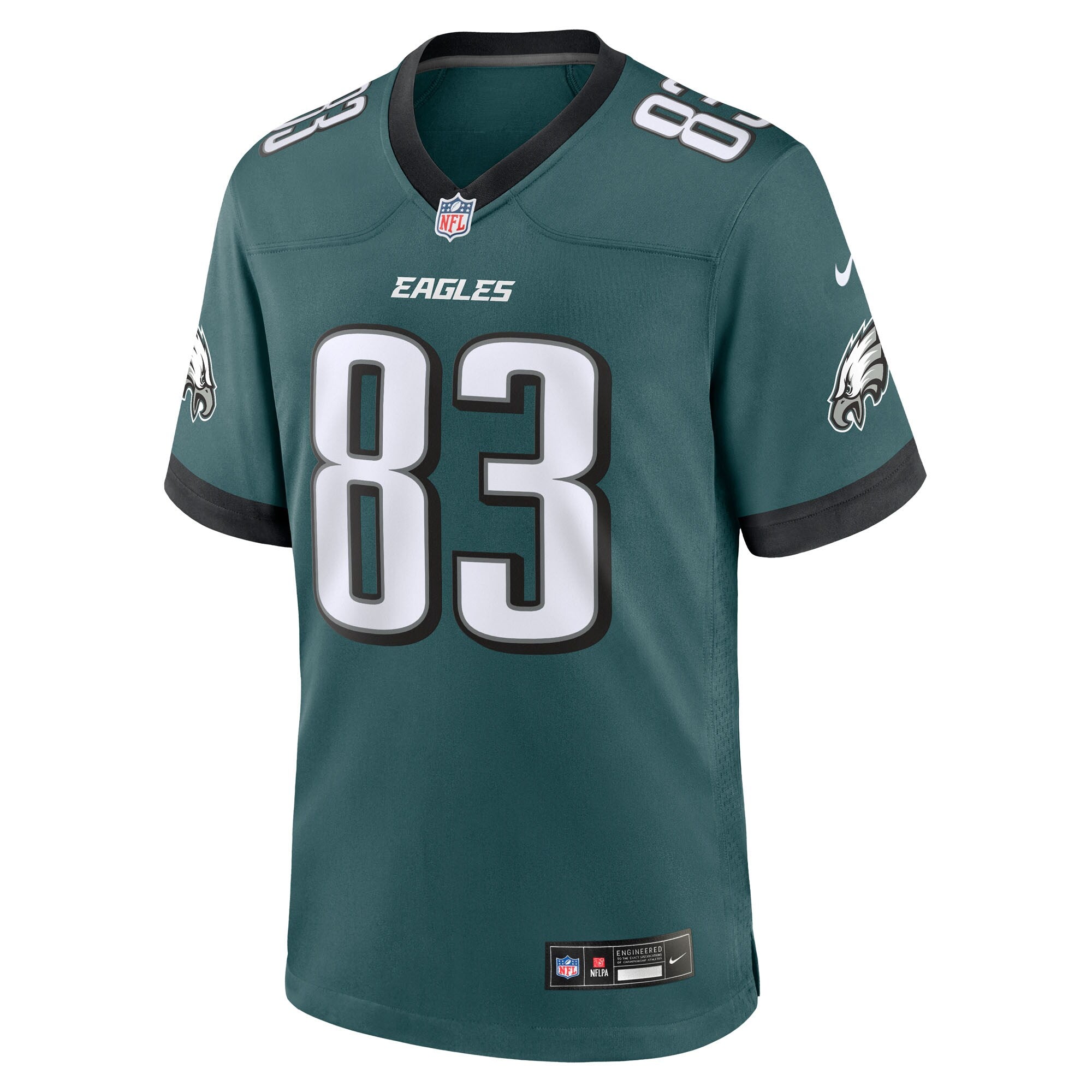 Philadelphia Eagles Kylen Granson Midnight Green Team Game Jersey