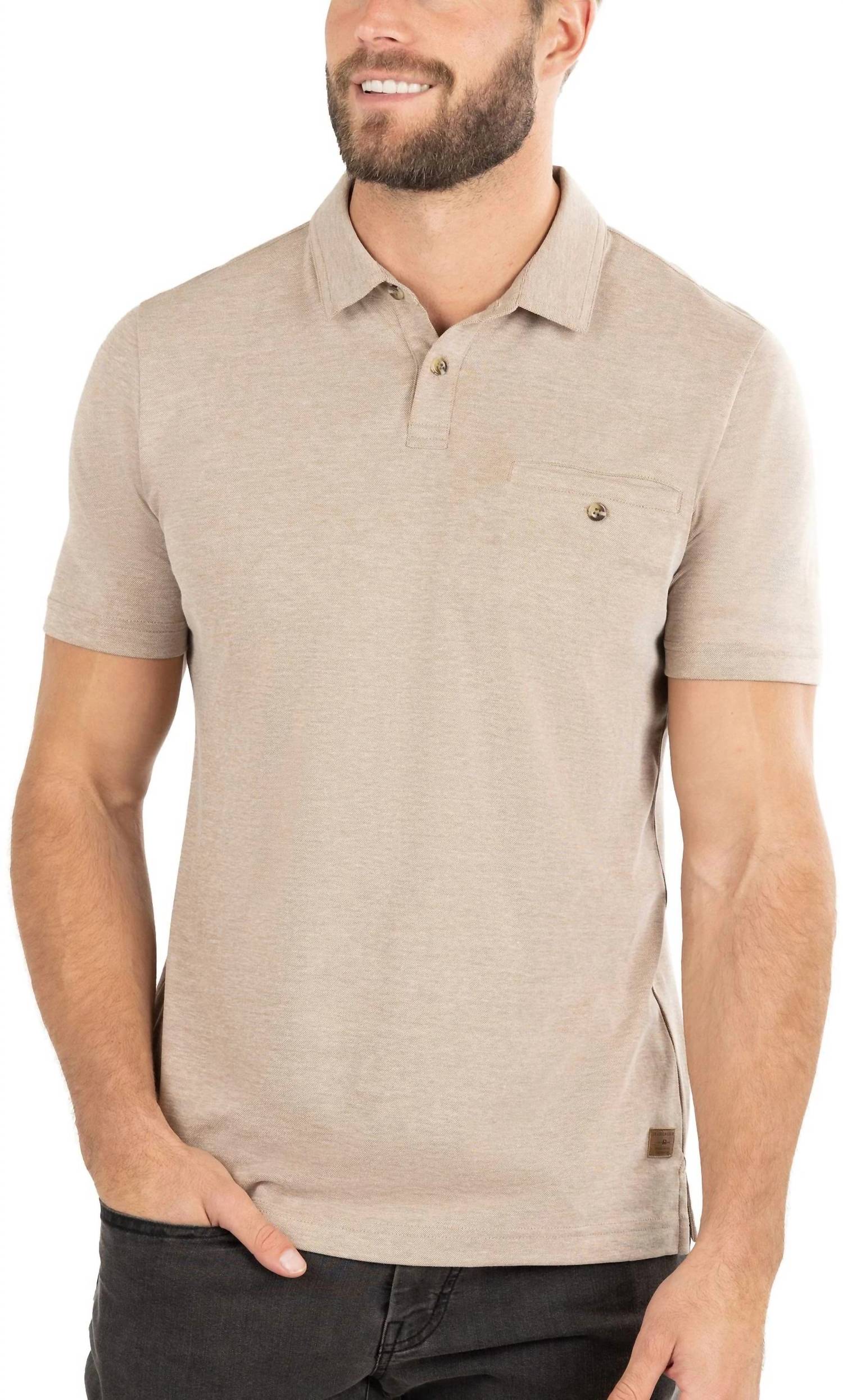 Men's Tucan Polo In Heather Portabella