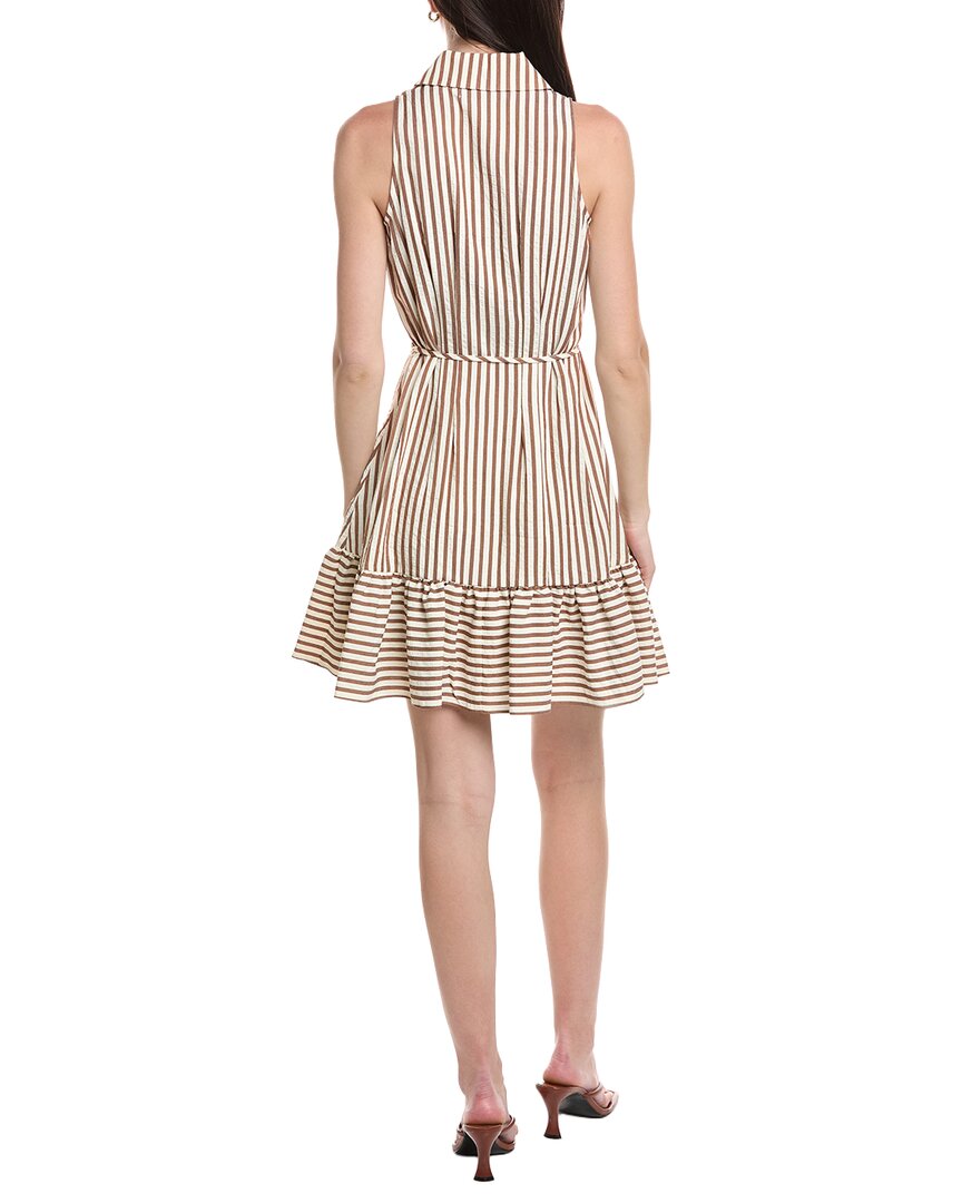 Maison Tara Seersucker Yarn Dye Stripe Shirtdress