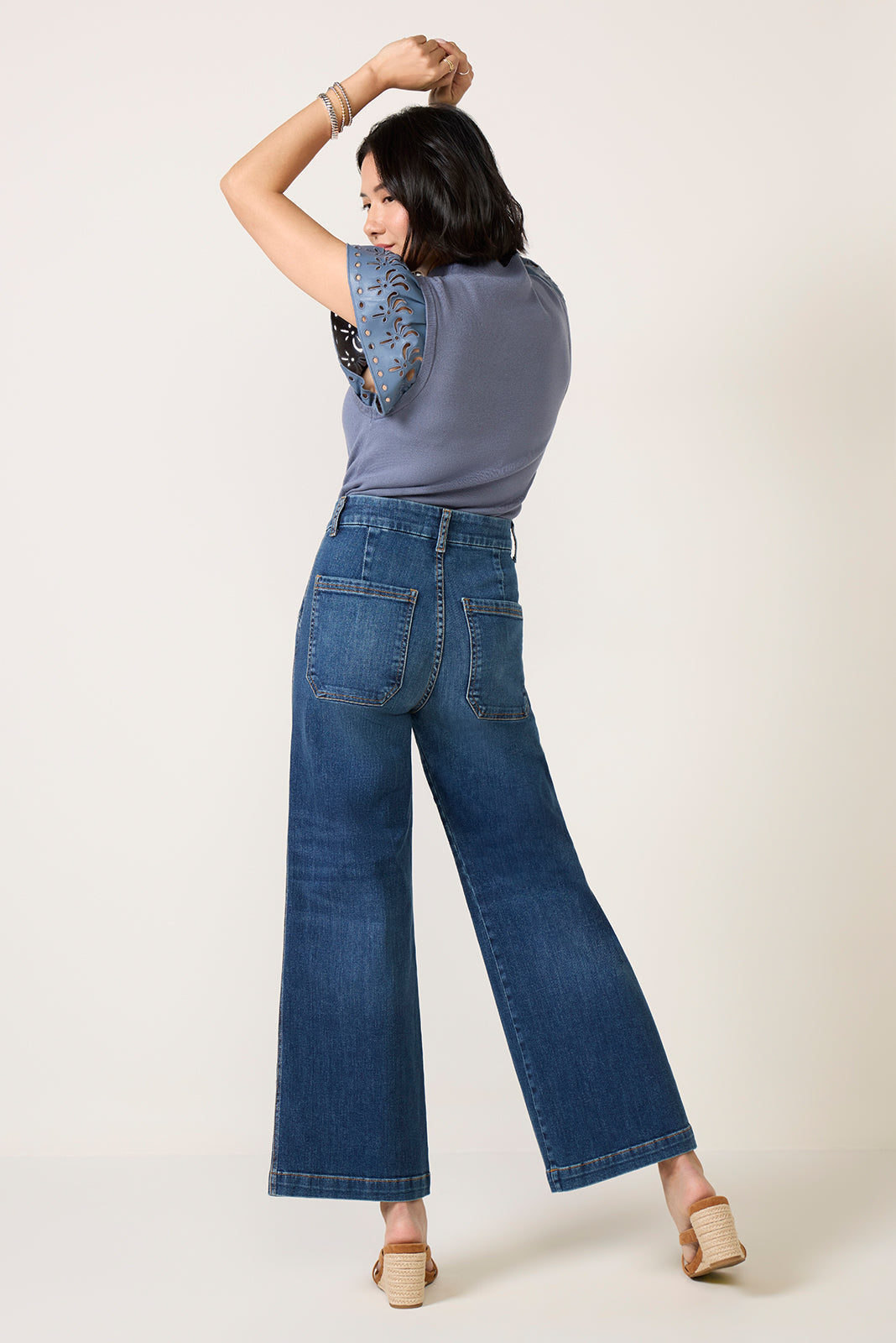 Women's Petite Jodi Trouser Wide Leg Jean