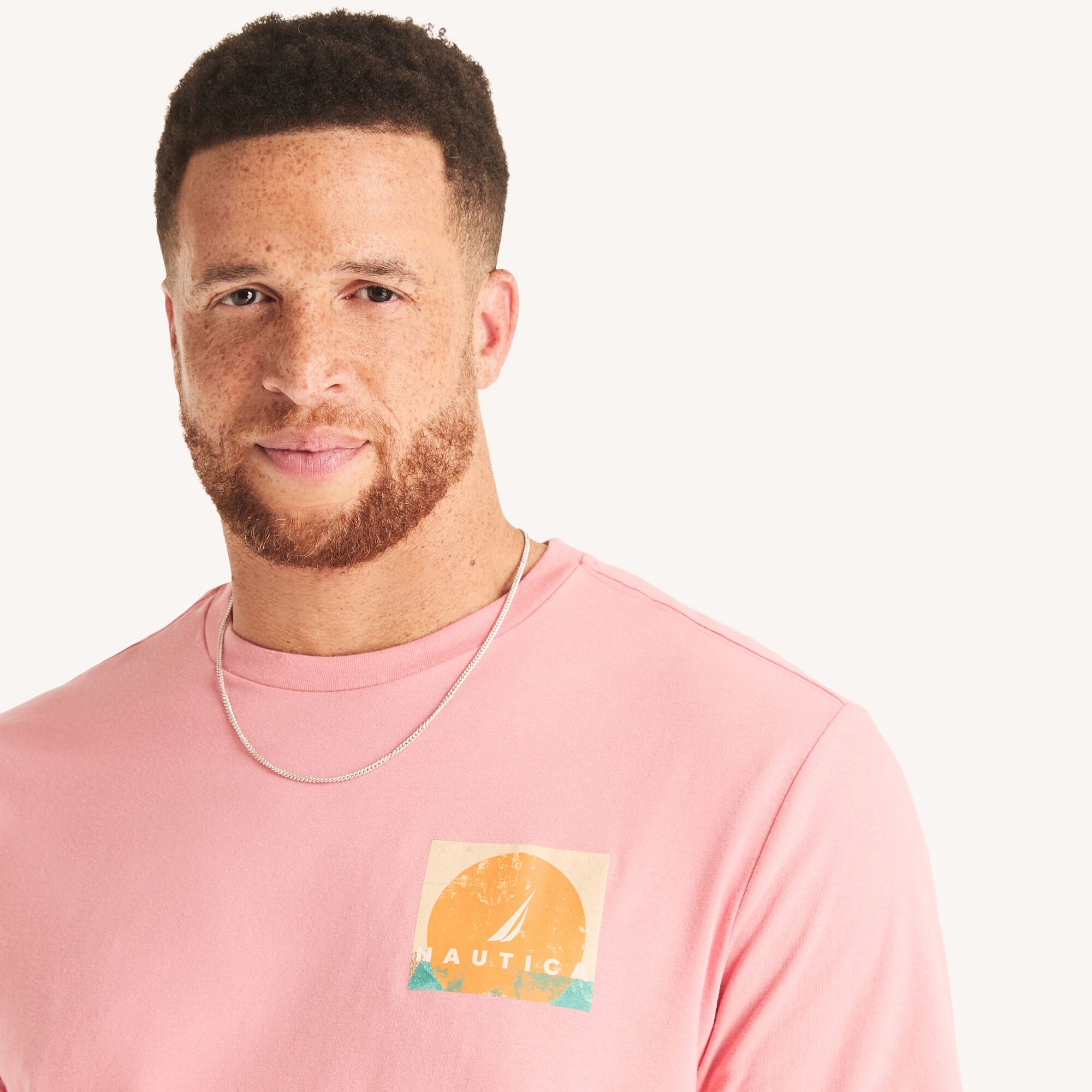 Nautica Big & Tall Land & Sea Graphic T-Shirt