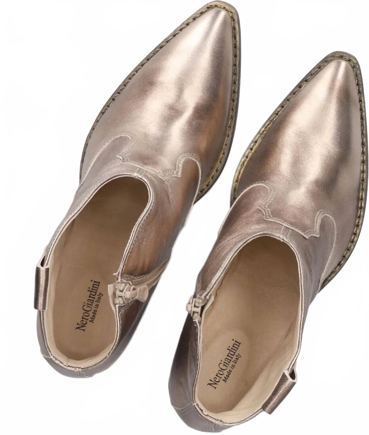 Women's Lunare Tortora Western Ankle Bootie In Bronze
