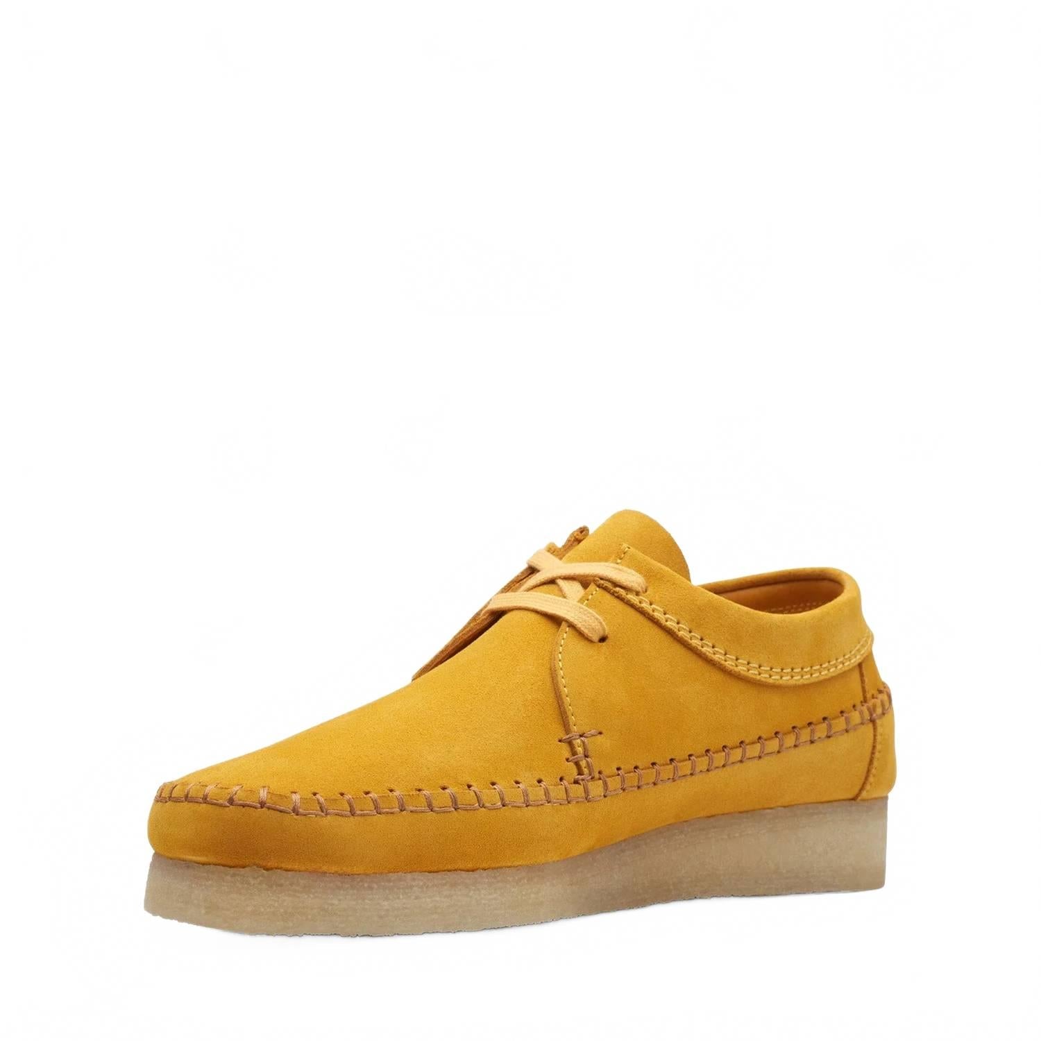 Men's Weaver Shoes In Mustard Suede