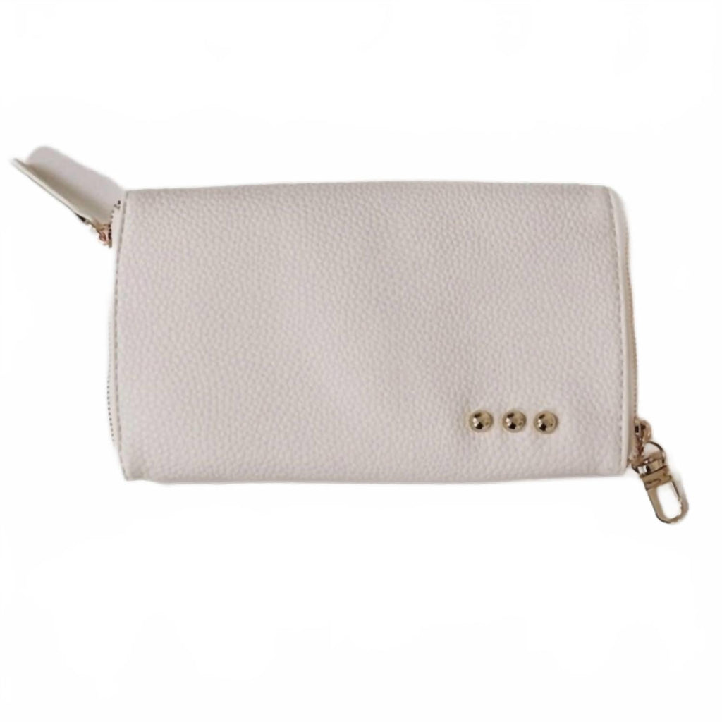 Women's Skyla 2-In-1 Glasses Case Holder In Cream Vegan Leather