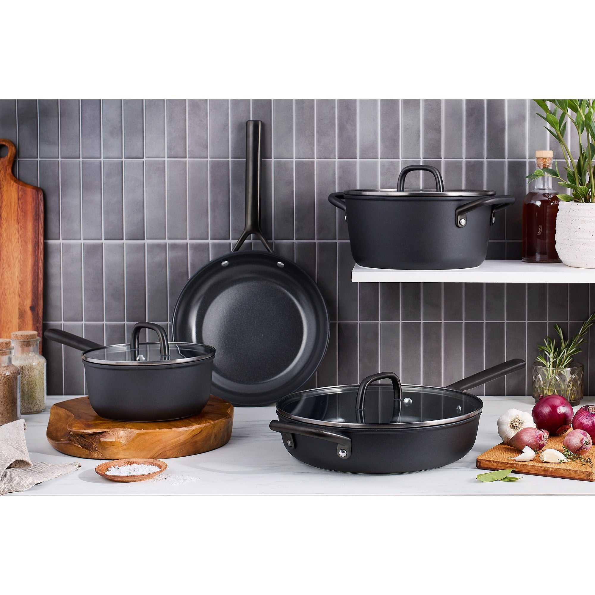 ZWILLING Milano 7-pc Aluminum Ceramic Nonstick Cookware Set