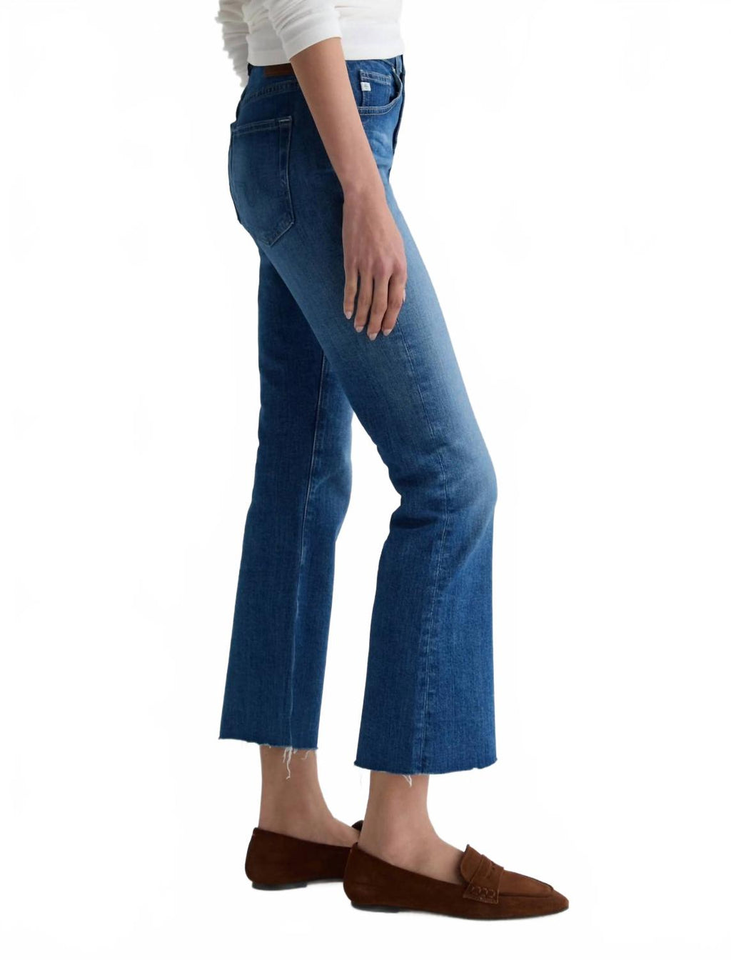 Farrah Mid Rise Boot Crop Jeans In Owens Valley