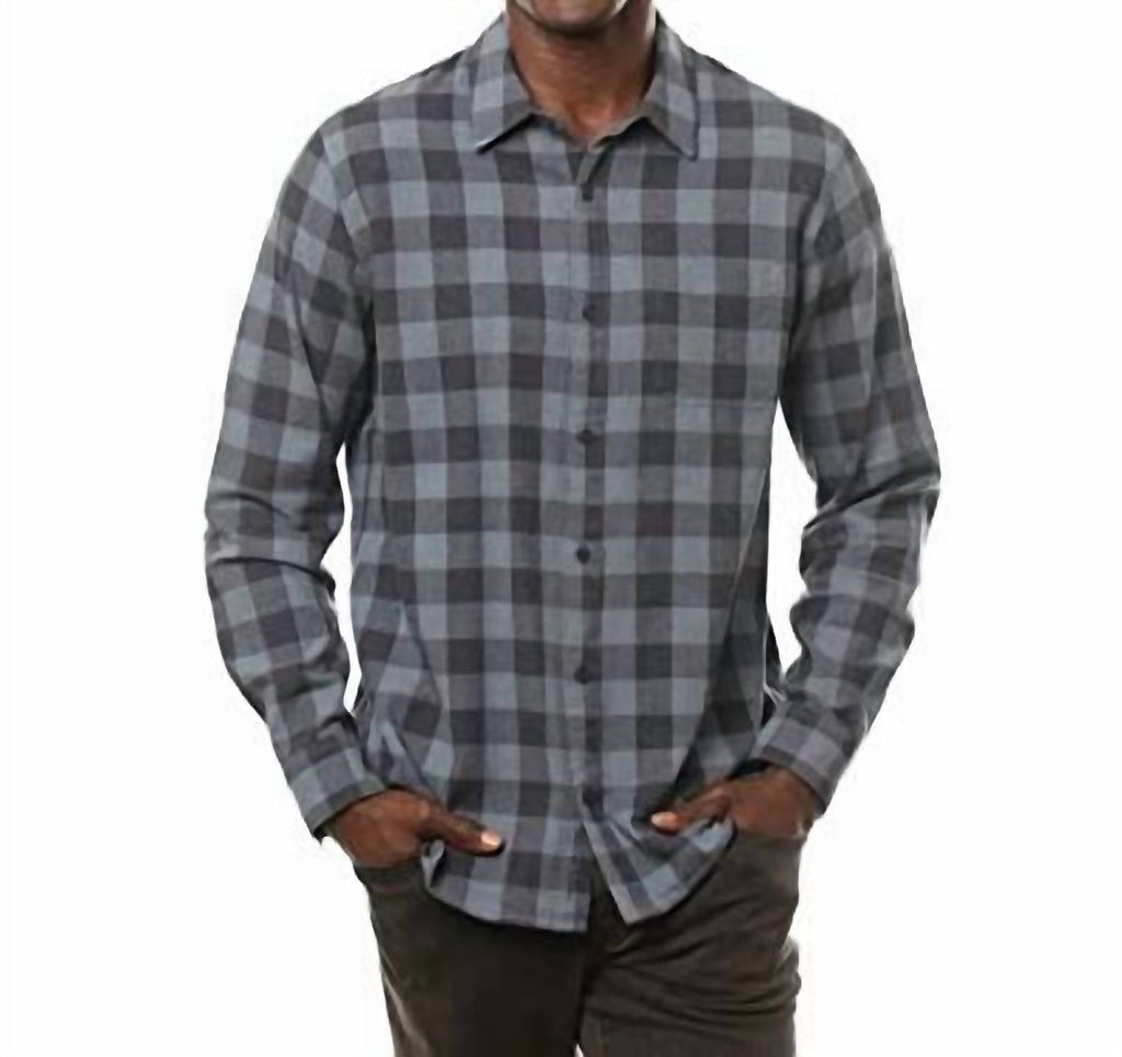 Quinella Button Shirt In Heather Vintage Indigo