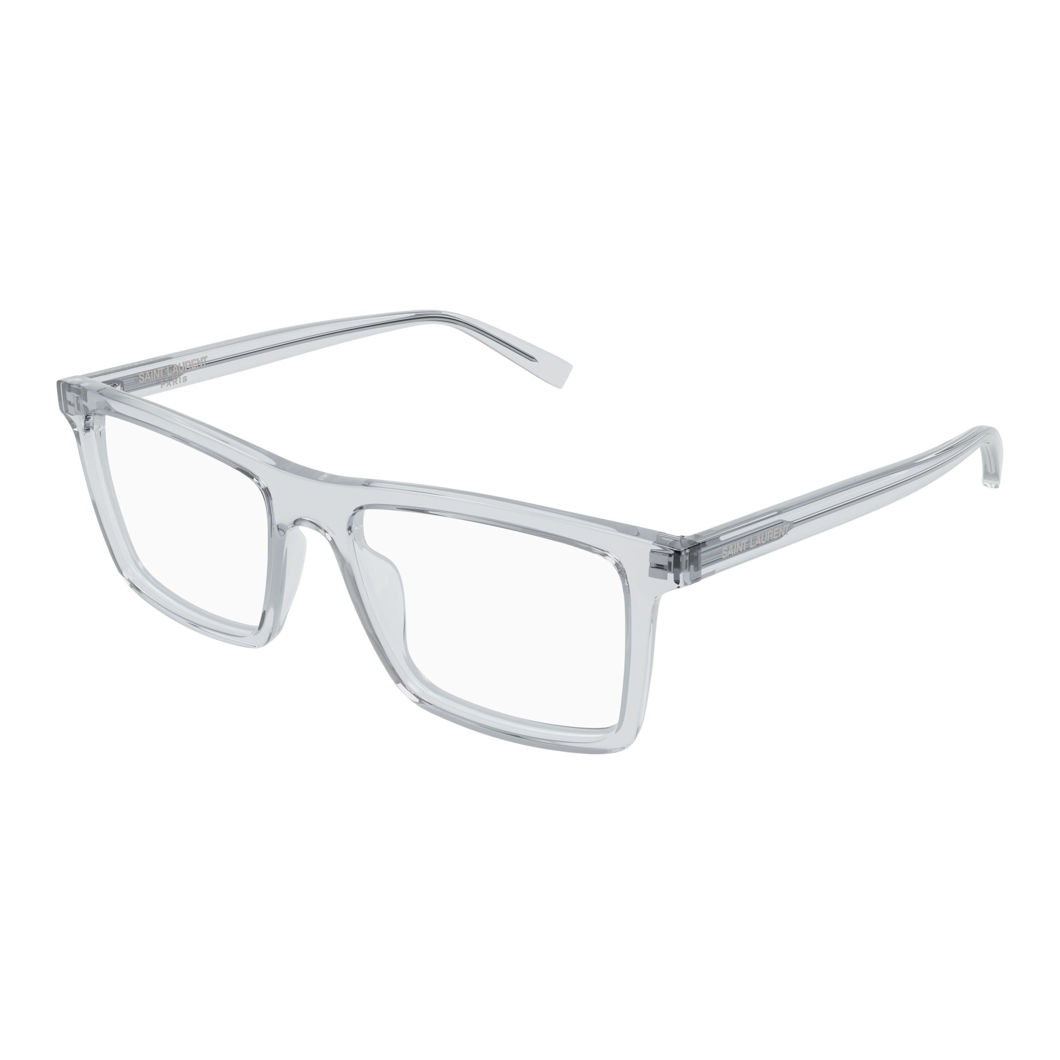 Rectangular Transparent Eyeglasses In Recycled Acetate