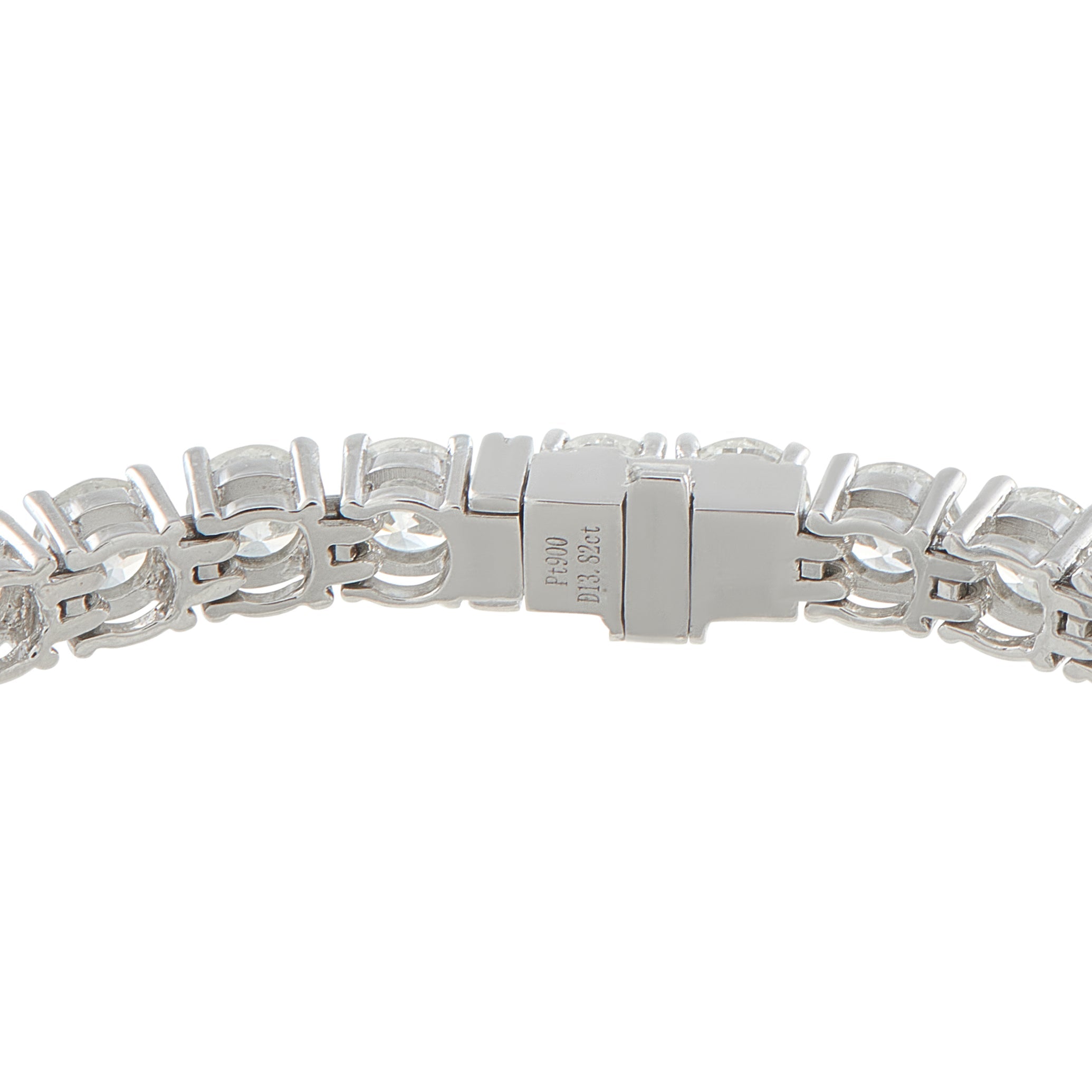 LB Exclusive Platinum 13.82ct Diamond Tennis Bracelet MF04-041526