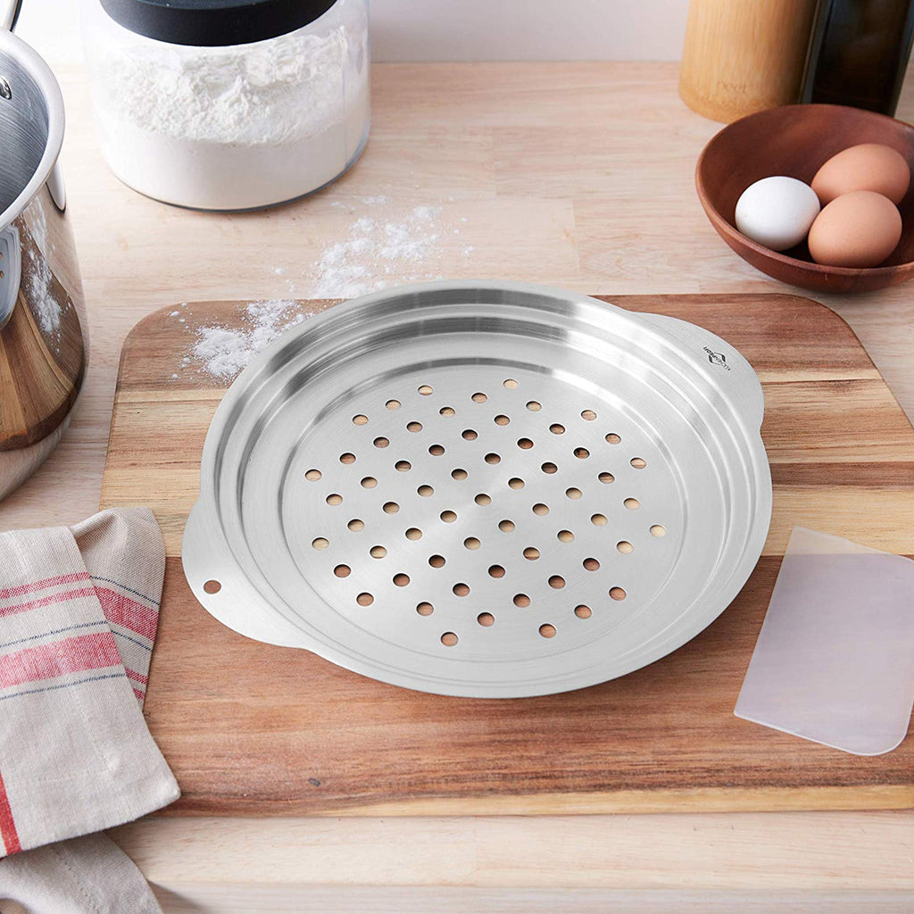 Küchenprofi Spaetzle Lid and Scraper, Stainless-Steel, 12-Inch