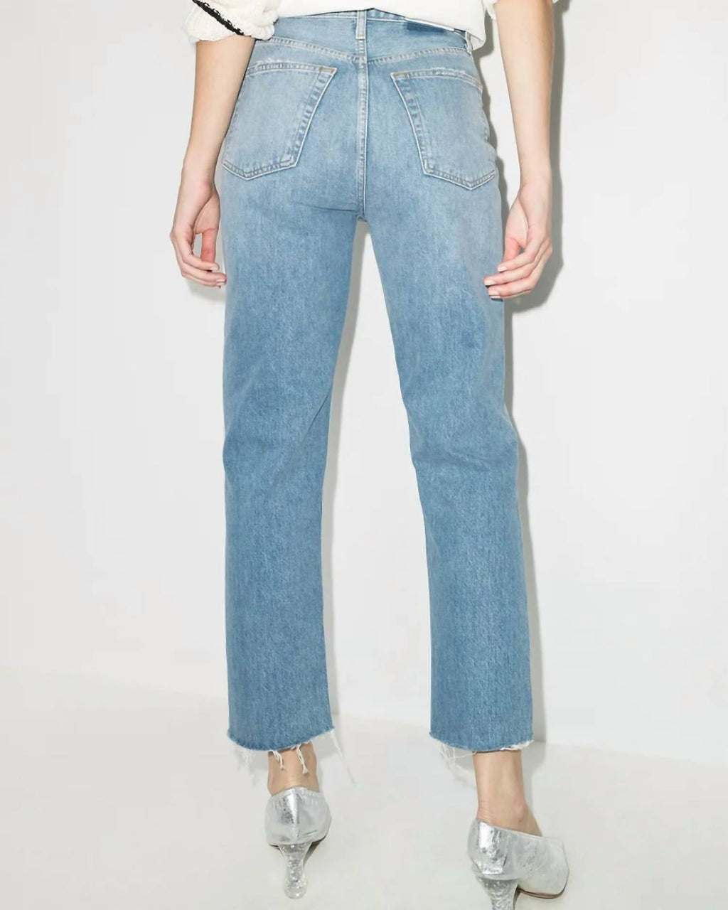 70S Stove Pipe Jeans In Light Wash