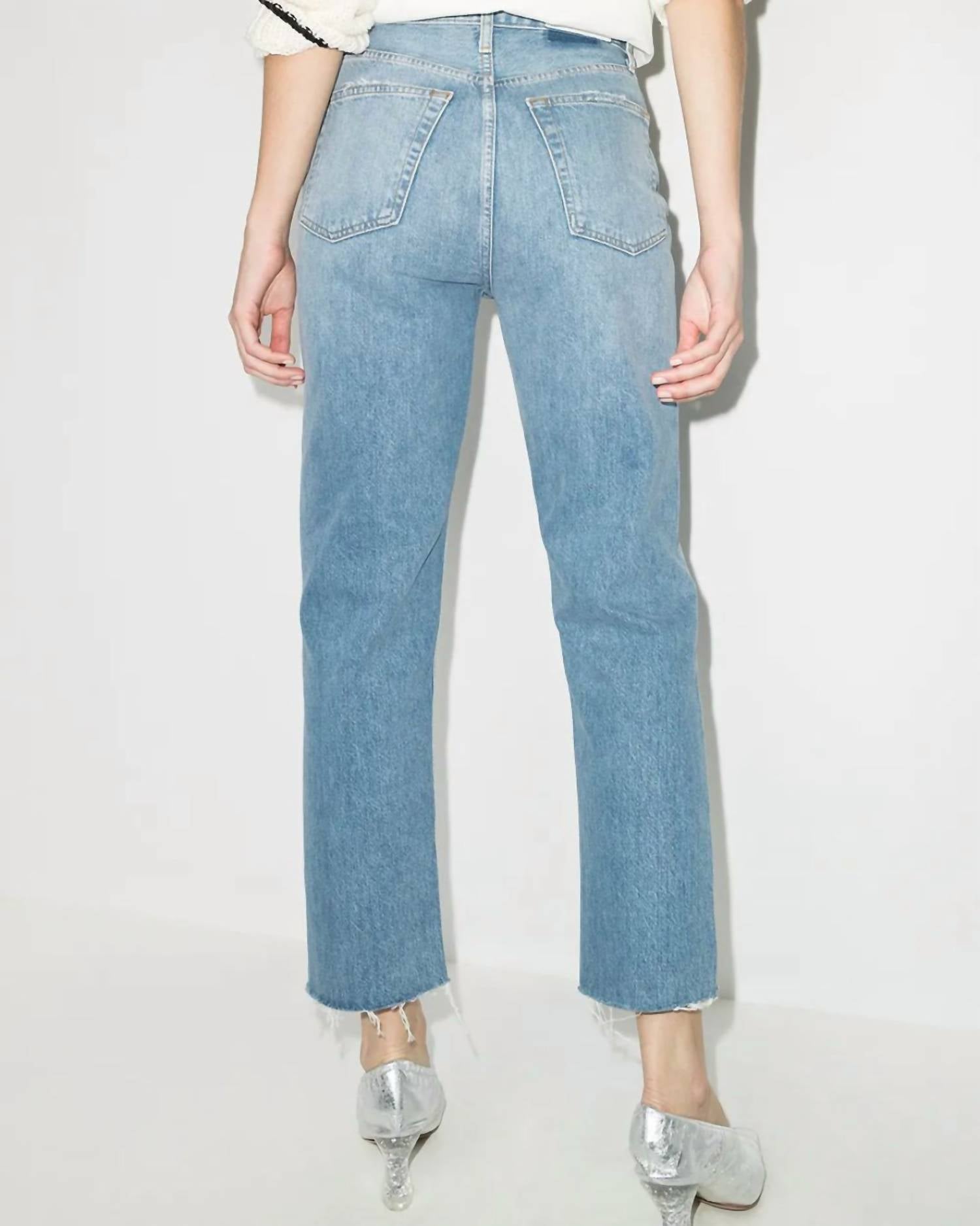 70S Stove Pipe Jeans In Light Wash
