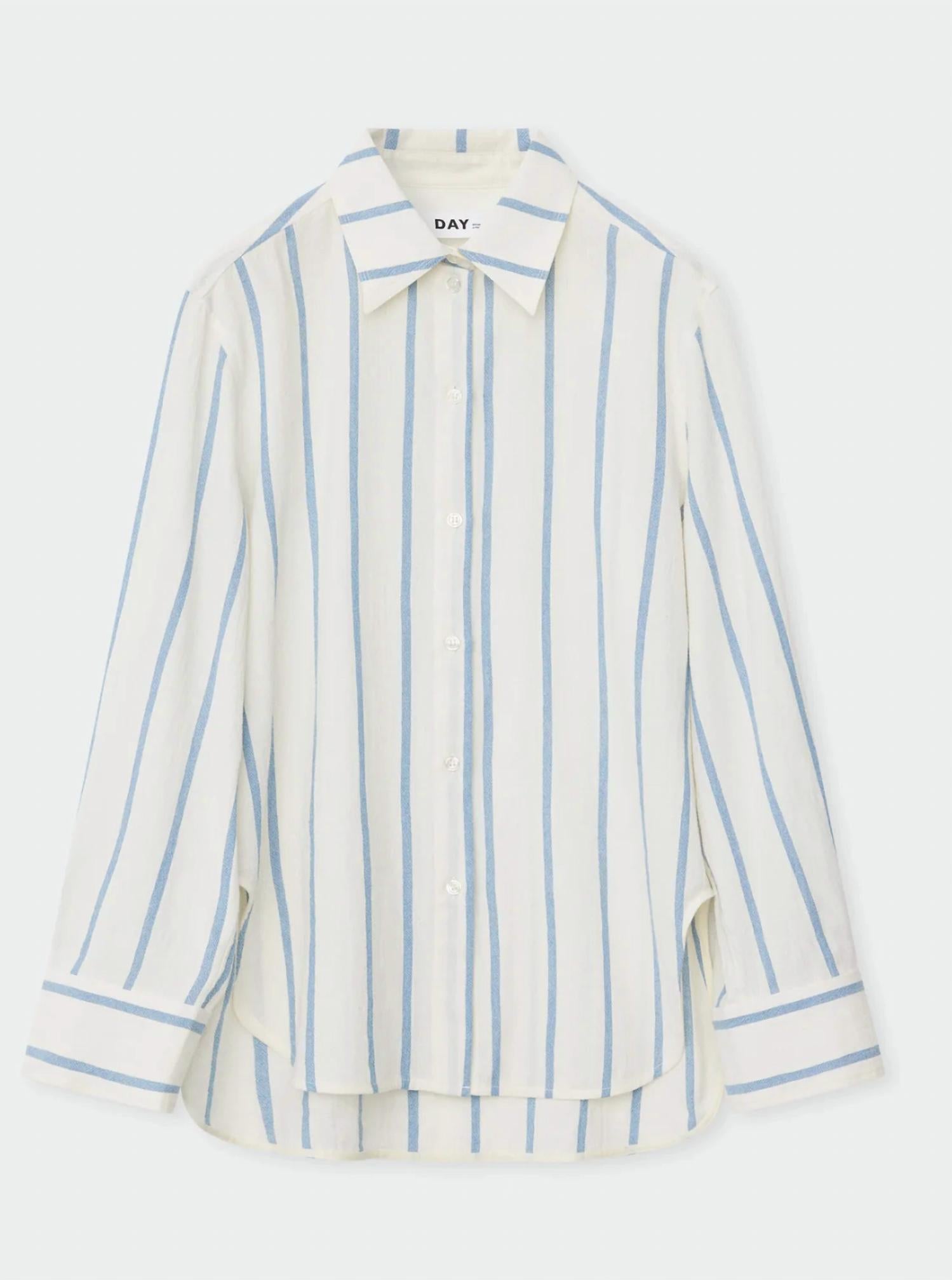 Romy Long Sleeve Shirt In Striped