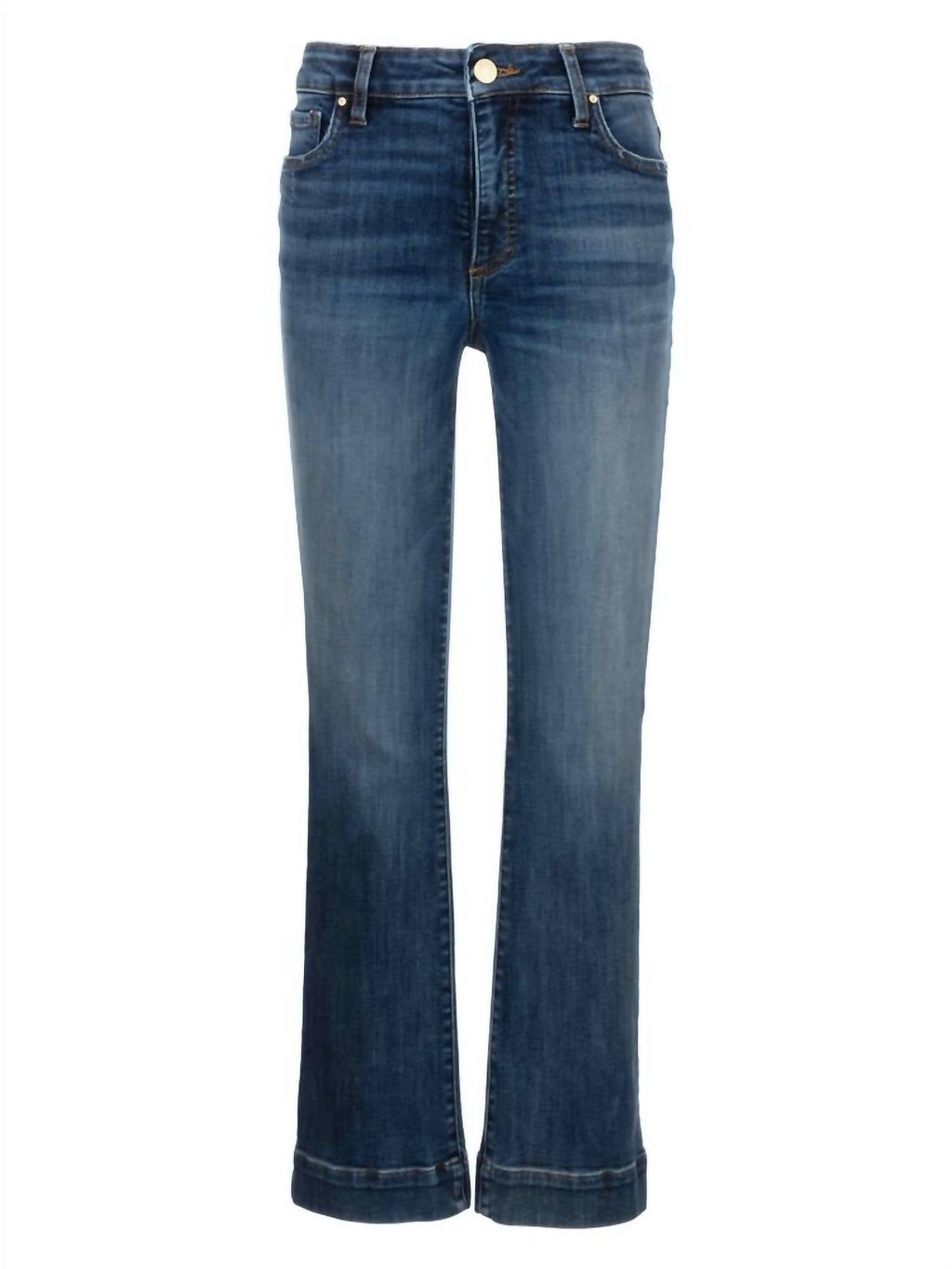 Kelsey High Rise Fab Ab Ankle Flare Wide Hem In Vibrant