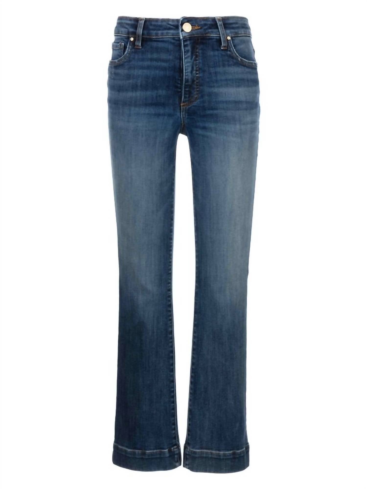 Kelsey High Rise Fab Ab Ankle Flare Wide Hem In Vibrant