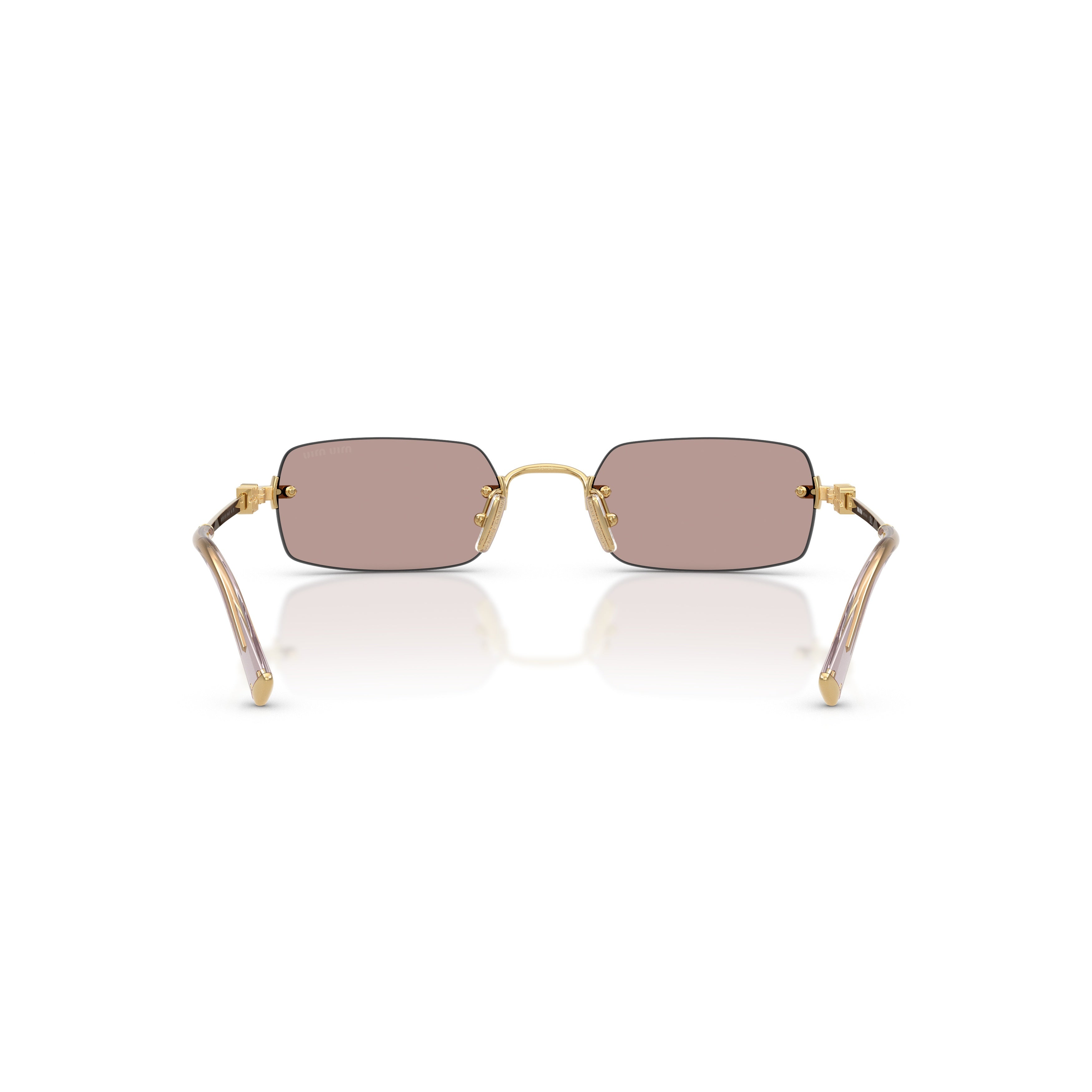 0mu B50s Rimless Rectangular Sunglasses