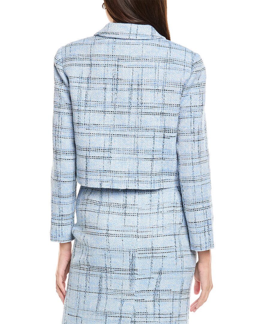 St. John Prince Of Whales Plaid Jacket