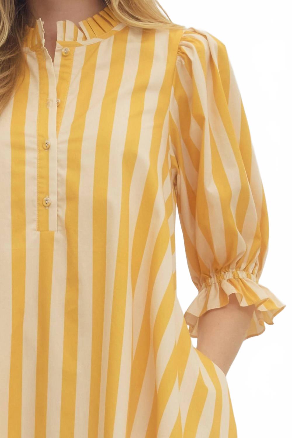 Free To Be Fab Dress In Yellow
