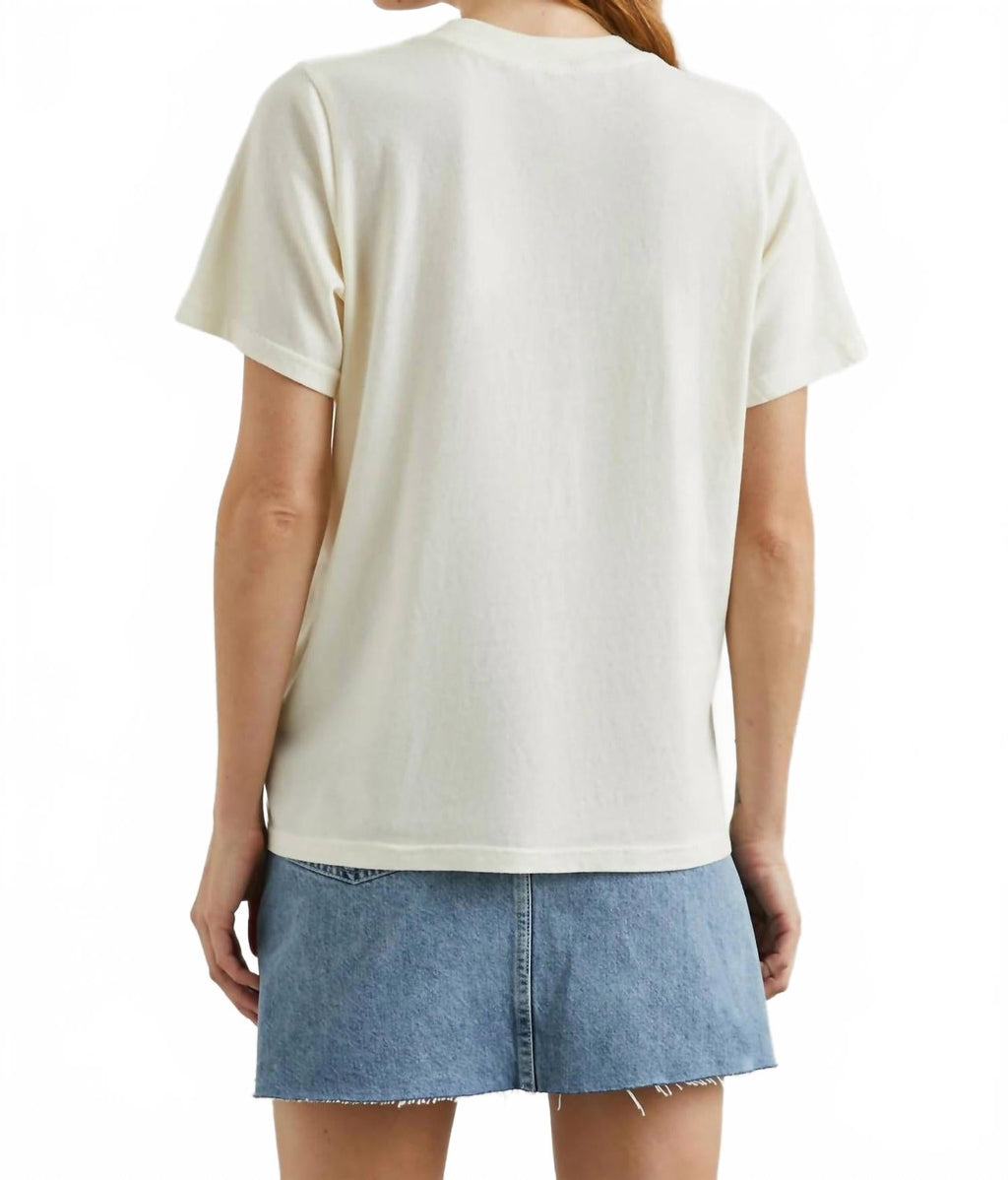 Boyfriend Tee Shirt In La Ecru