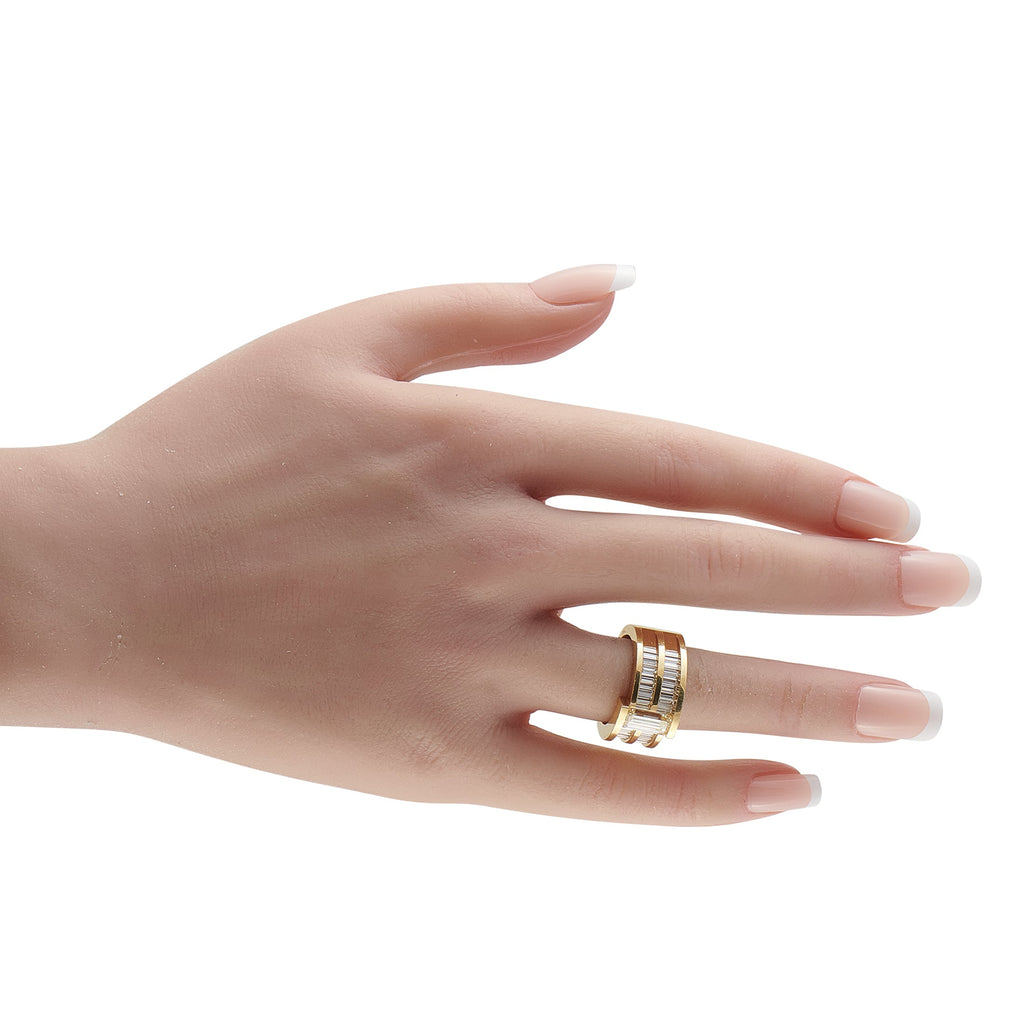 LB Exclusive 18K Yellow Gold 3.29ct Diamond Ring MF04-041426