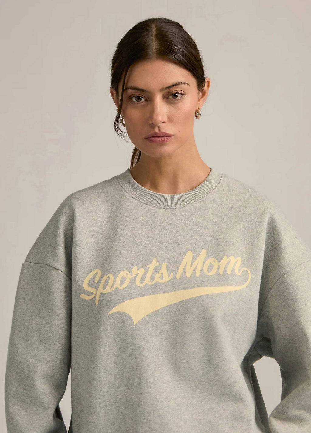 Sports Mom Sweatshirt In Grey