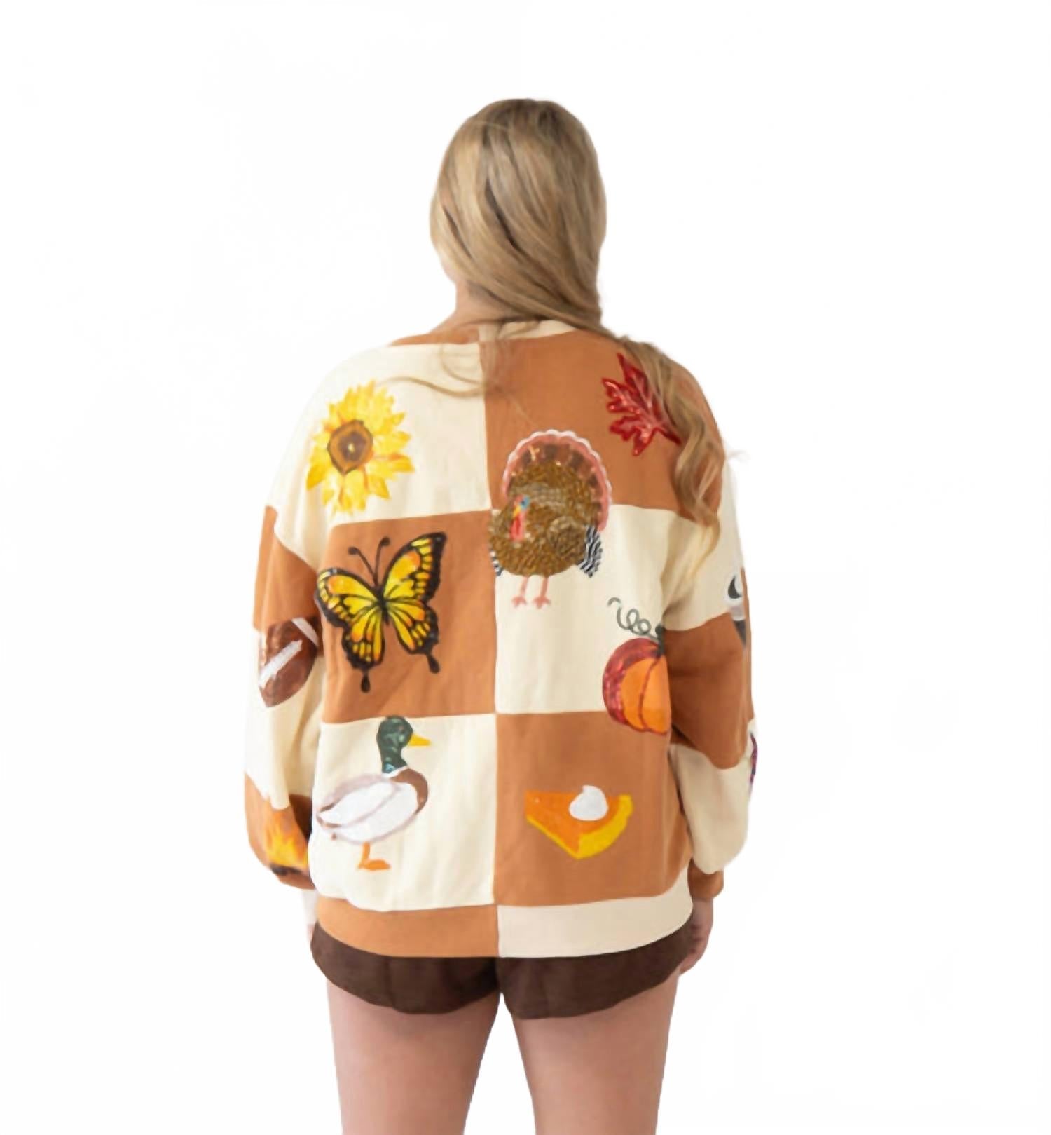 Fall Icon Sweatshirt In Brown