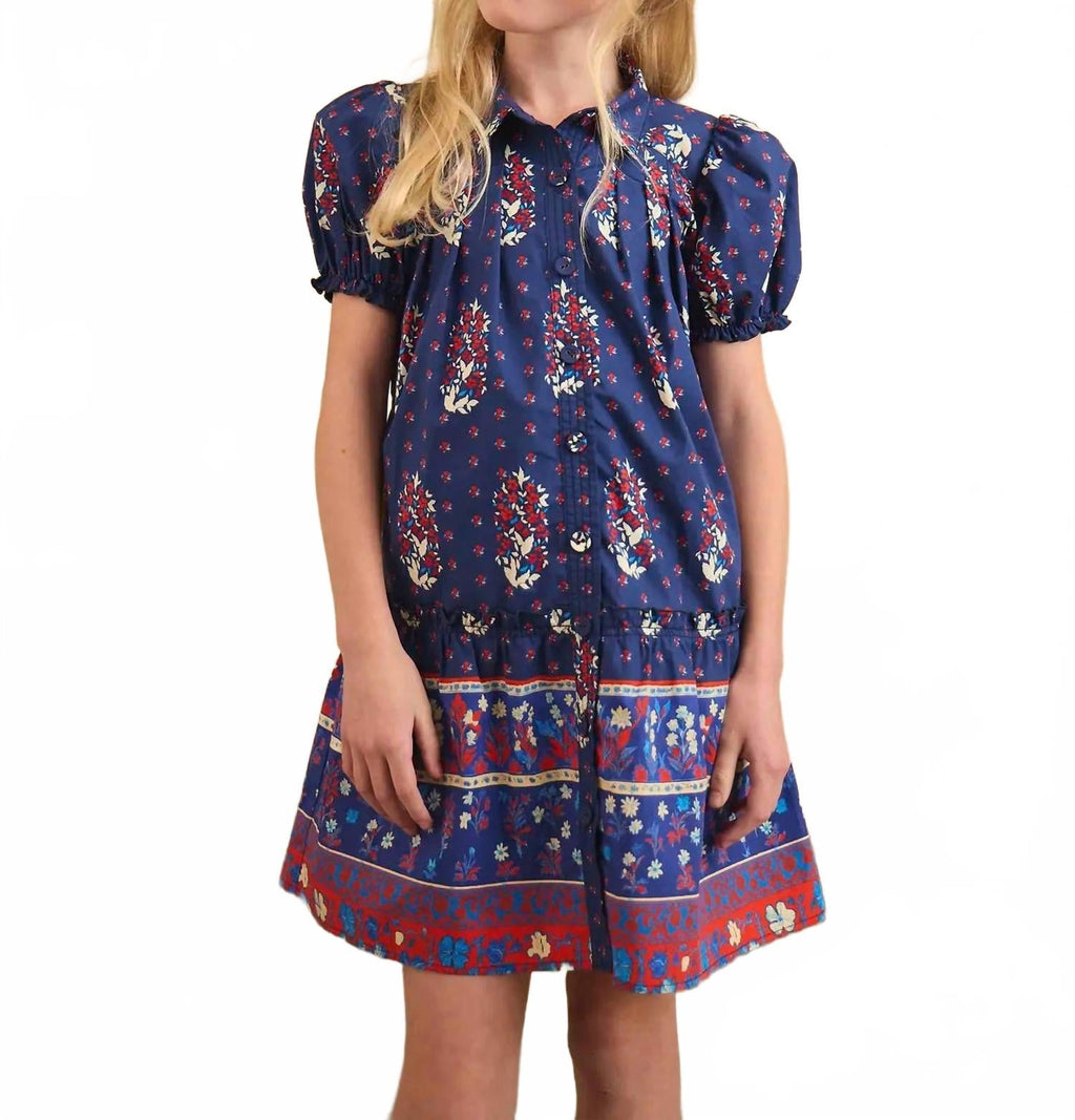 Kids Drifter Mini Dress In Navy