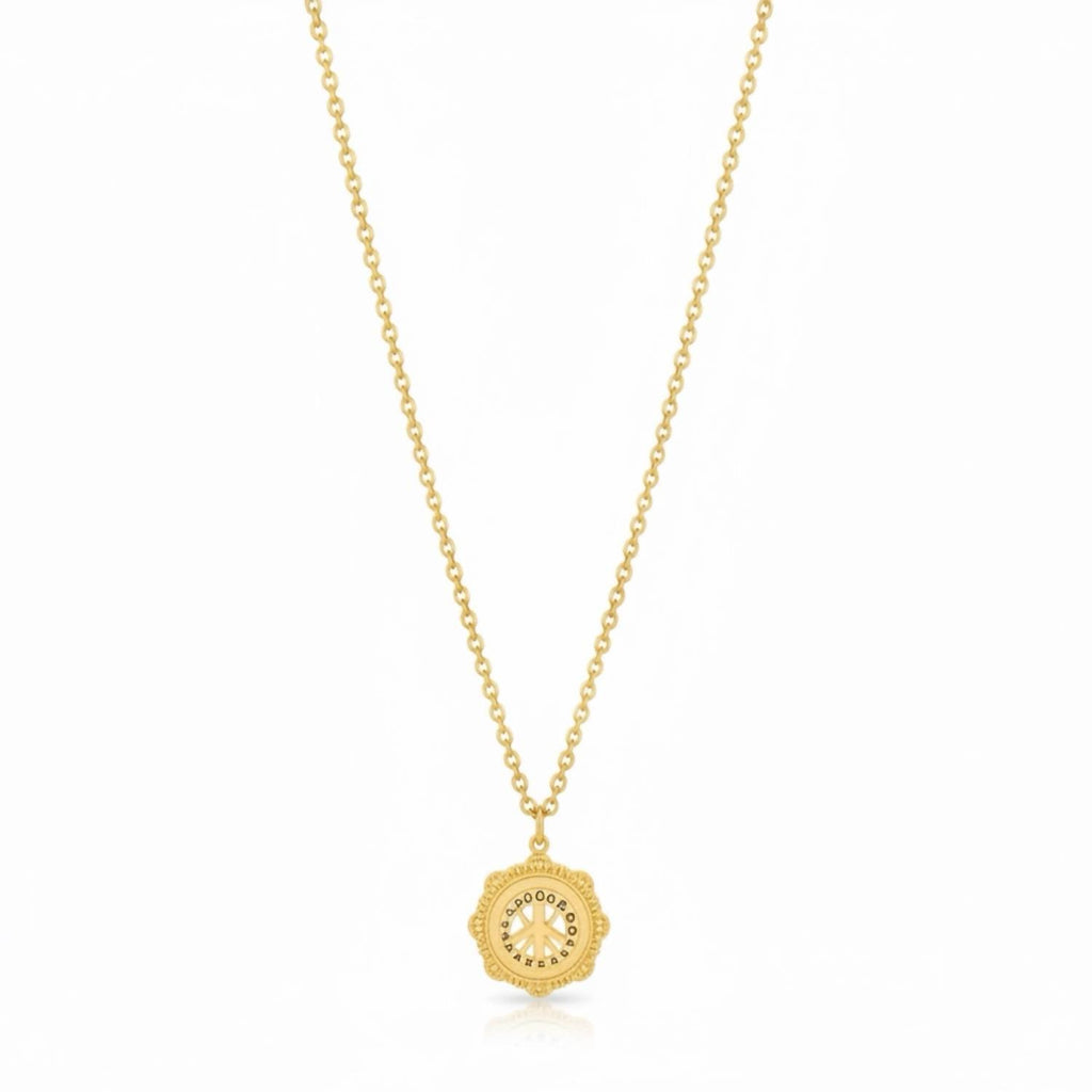 Women's Bee Medallion Necklace In Gold