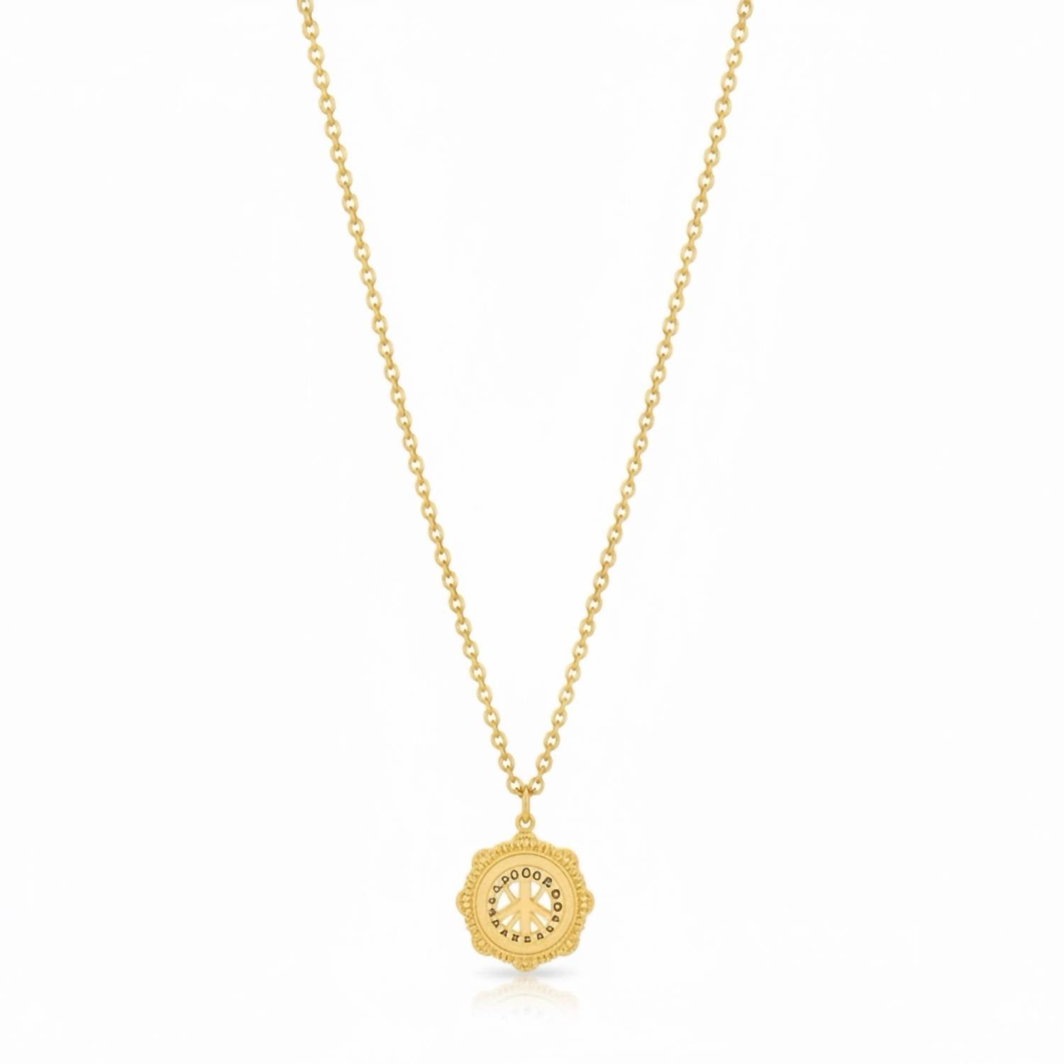 Women's Bee Medallion Necklace In Gold
