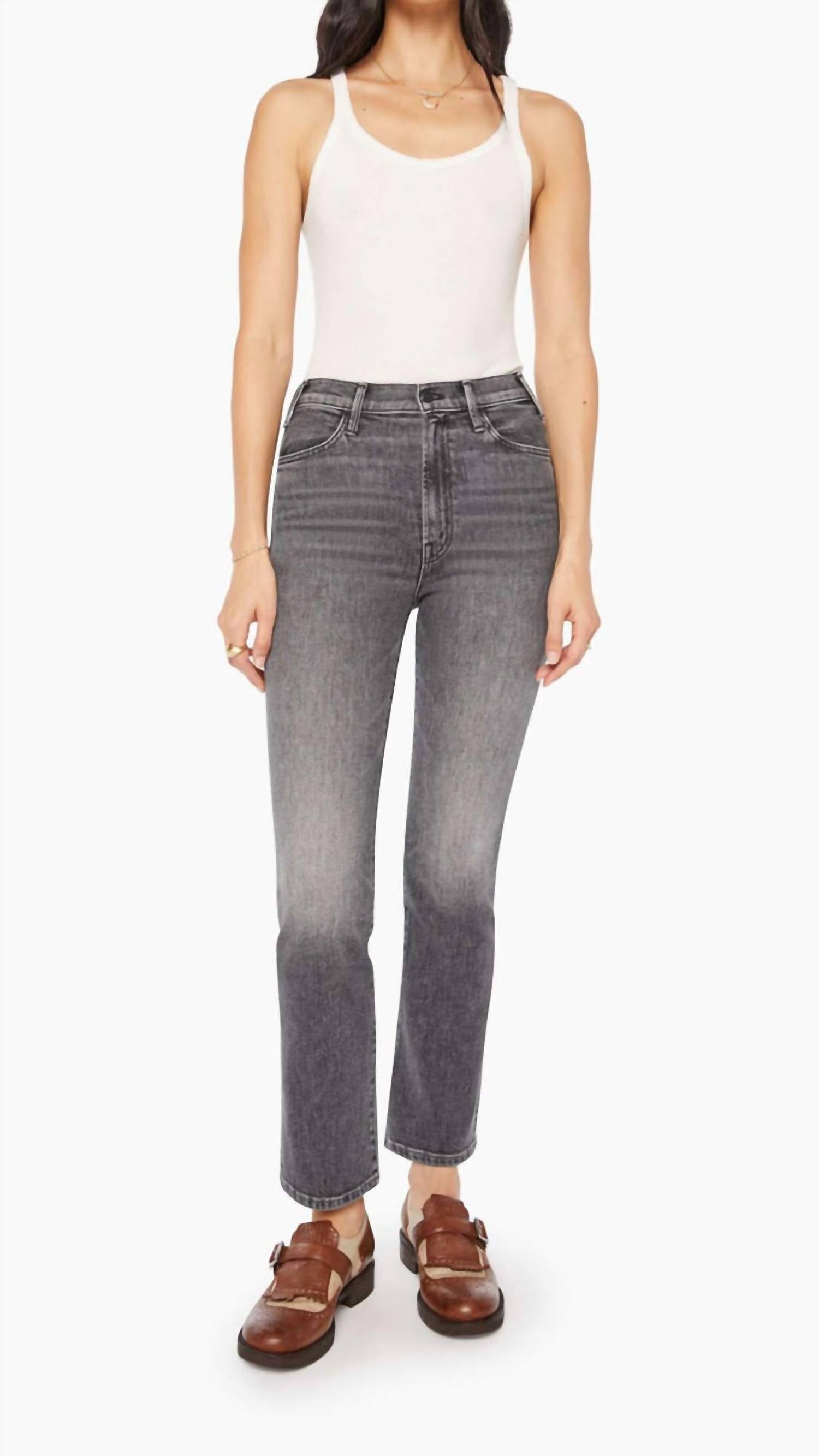Hustler Flood High-Rise Flare Jean In Under The Bleachers