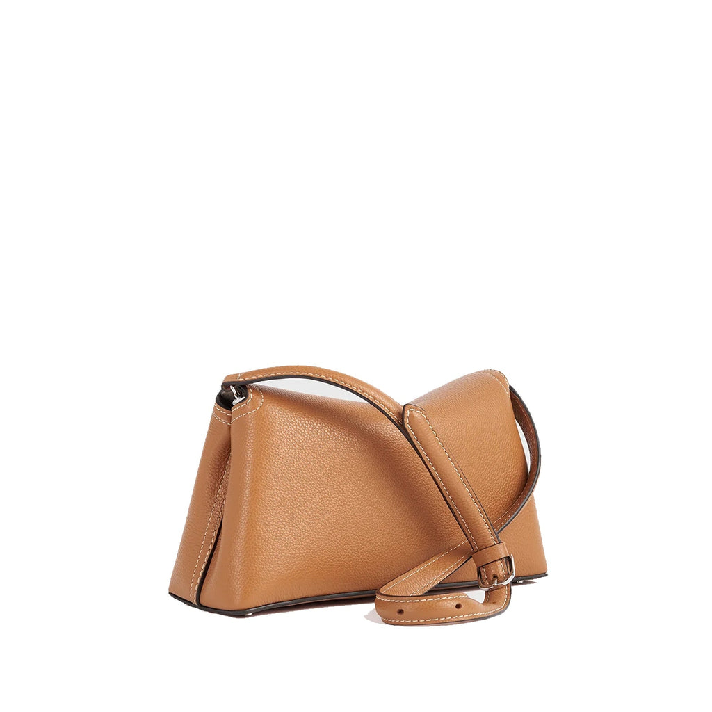 Toteme T-Lock Grained-Leather Clutch Bag Women