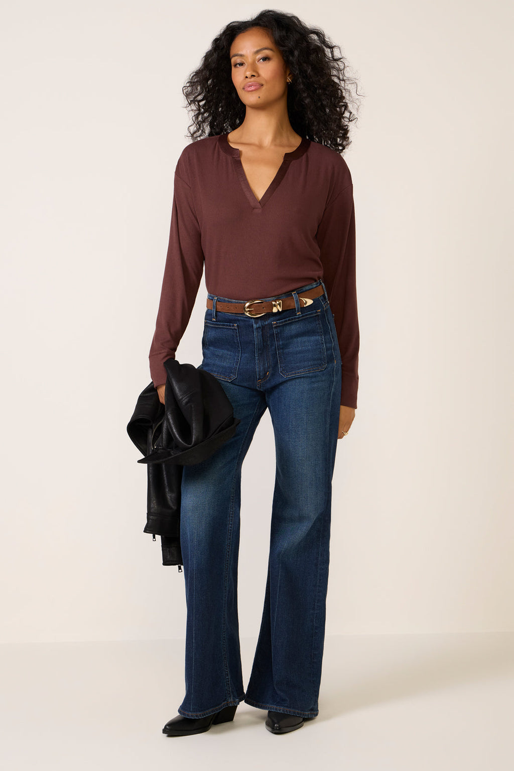 Women's Bex Split Neck Top