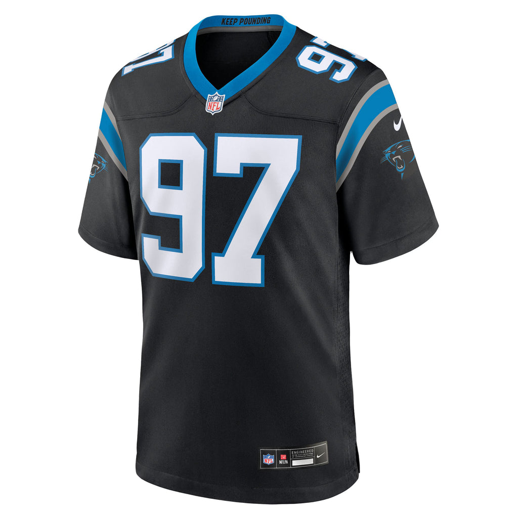 Carolina Panthers Bobby Brown III Black Team Game Jersey