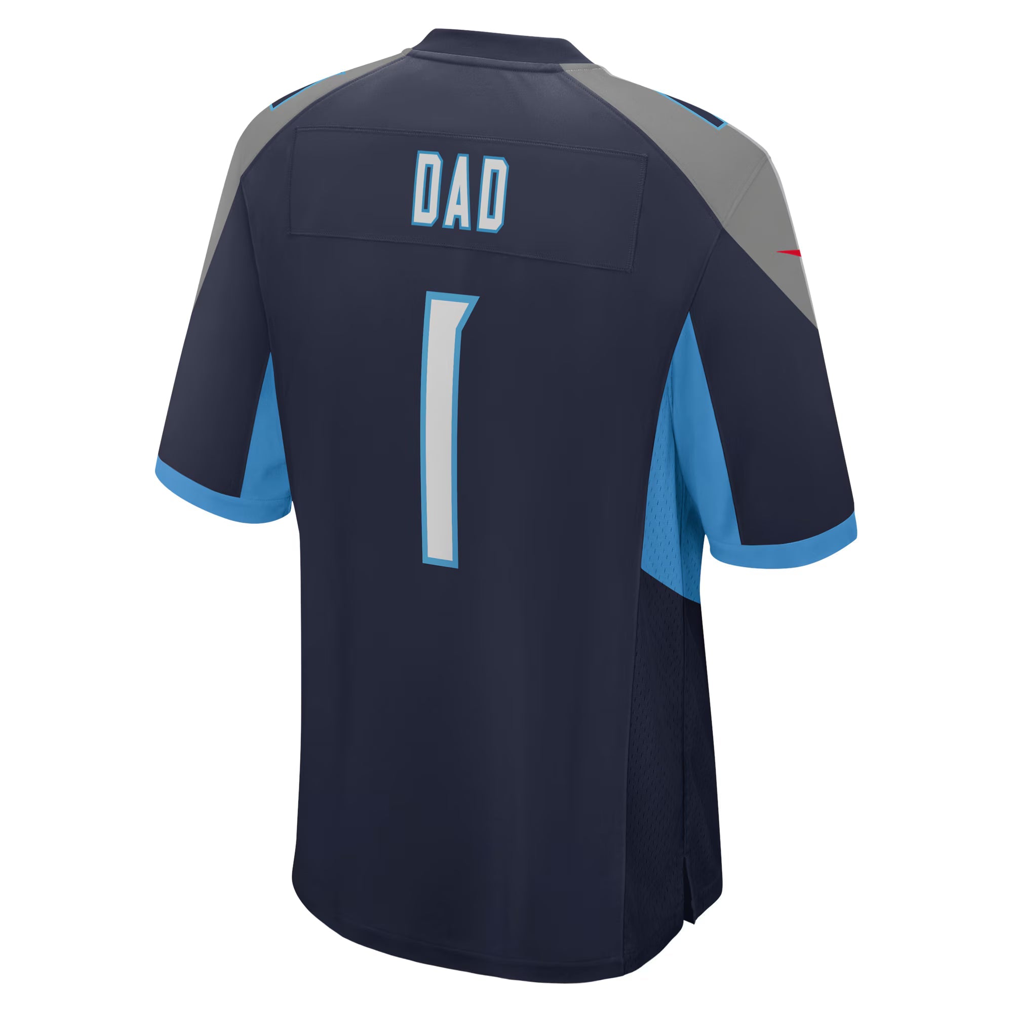 Tennessee Titans Number 1 Dad Navy Game Jersey