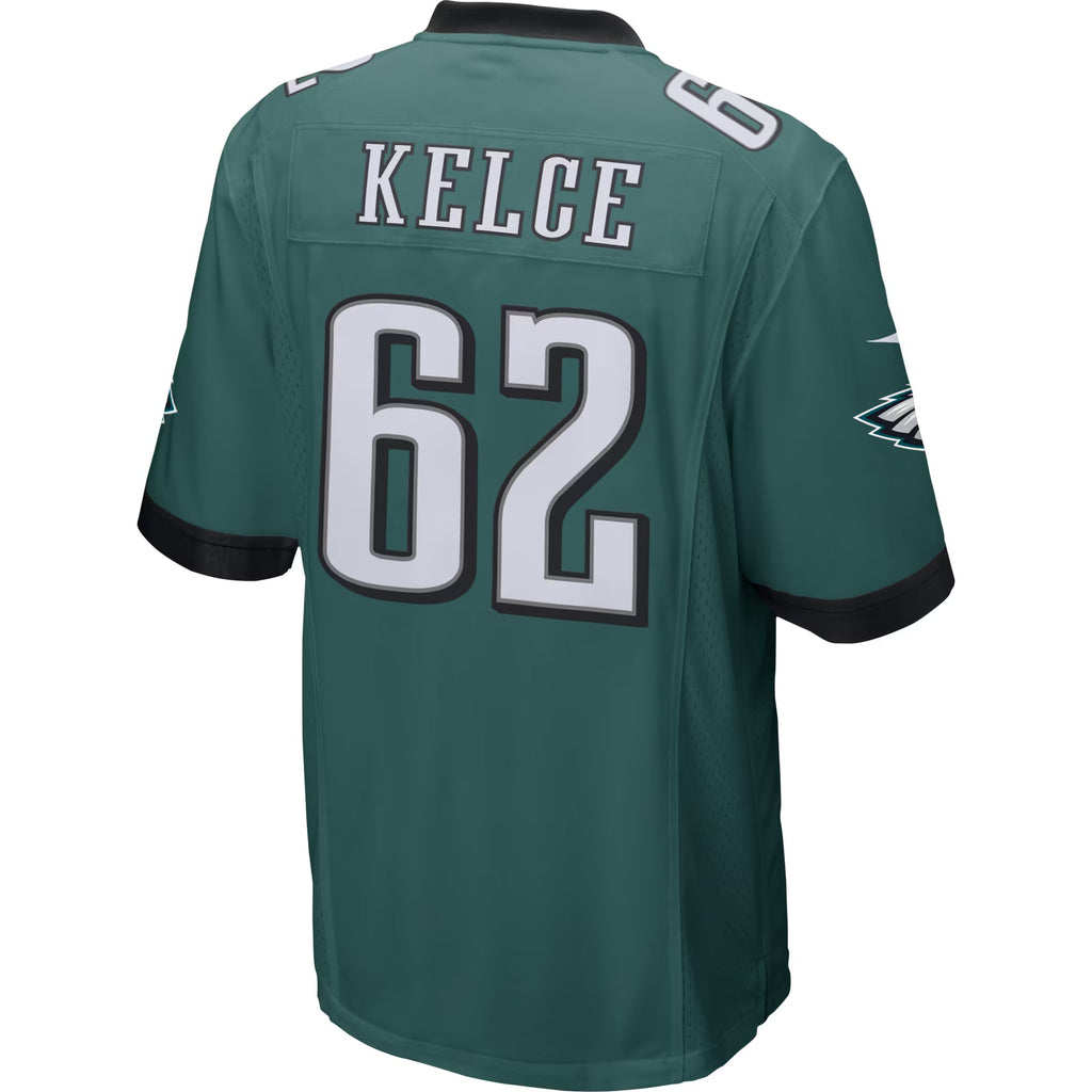 Philadelphia Eagles Jason Kelce Midnight Green Game Jersey