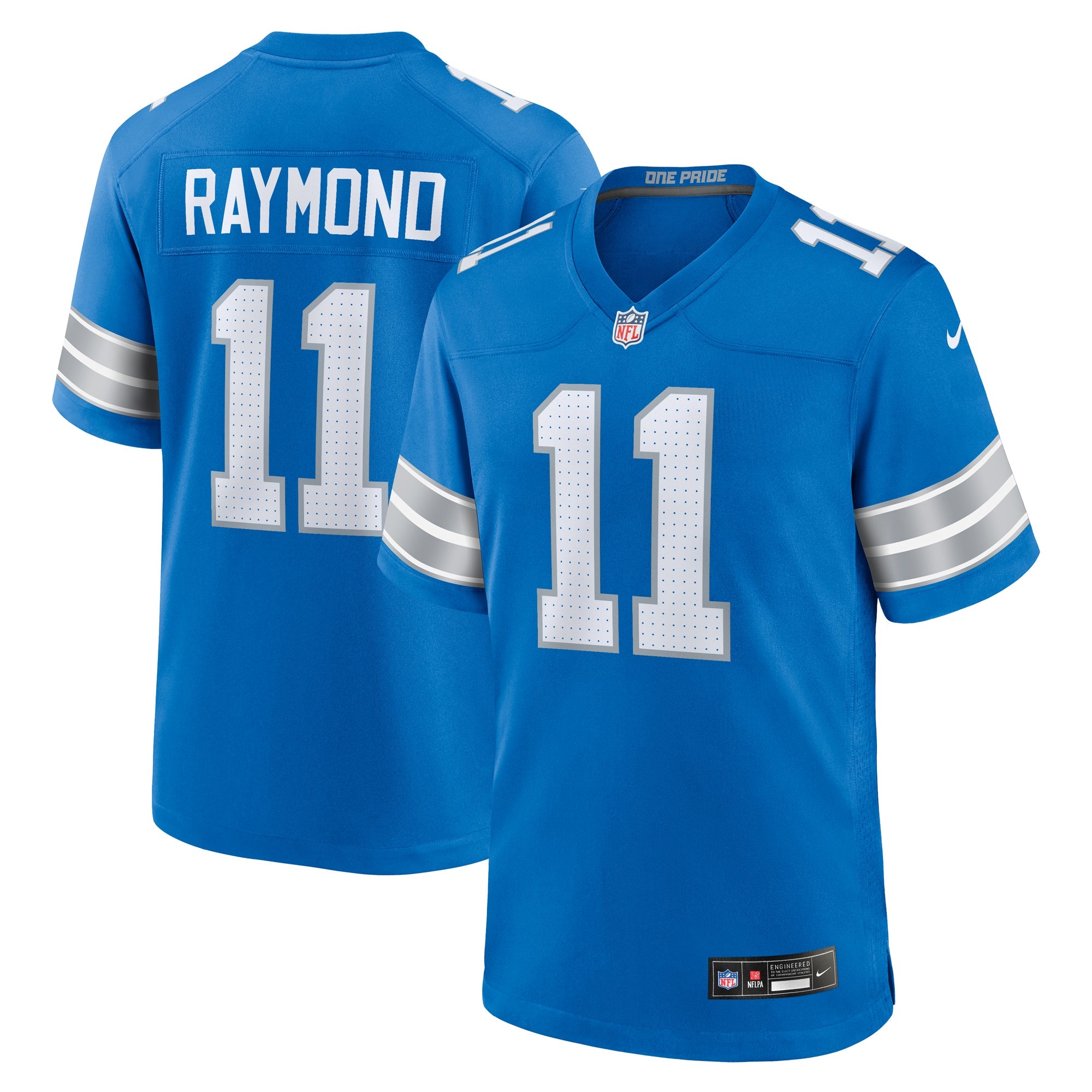 Detroit Lions Kalif Raymond Blue Team Game Jersey