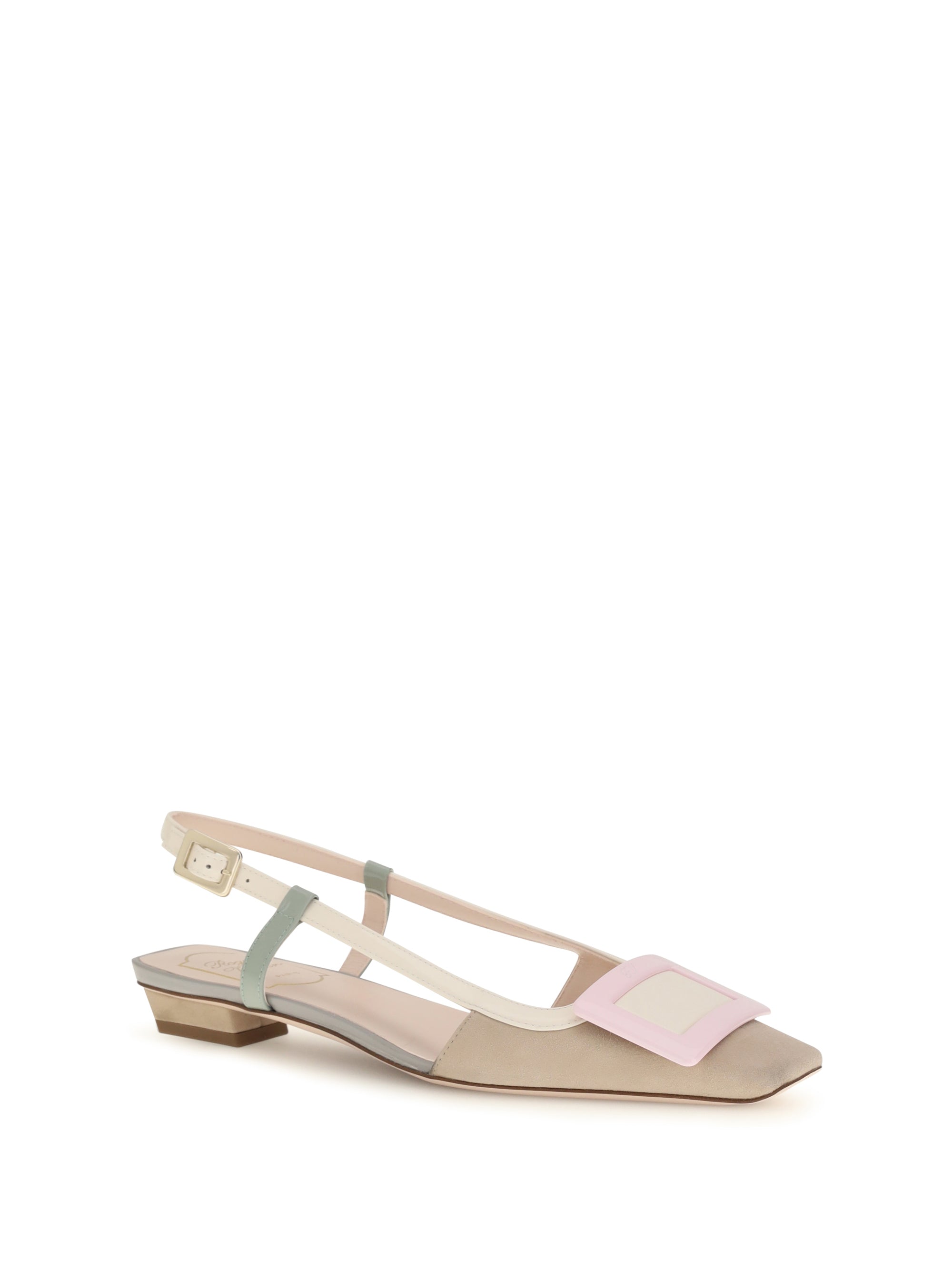 Roger Vivier Women Suede Belle Vivier Slingback Ballerinas