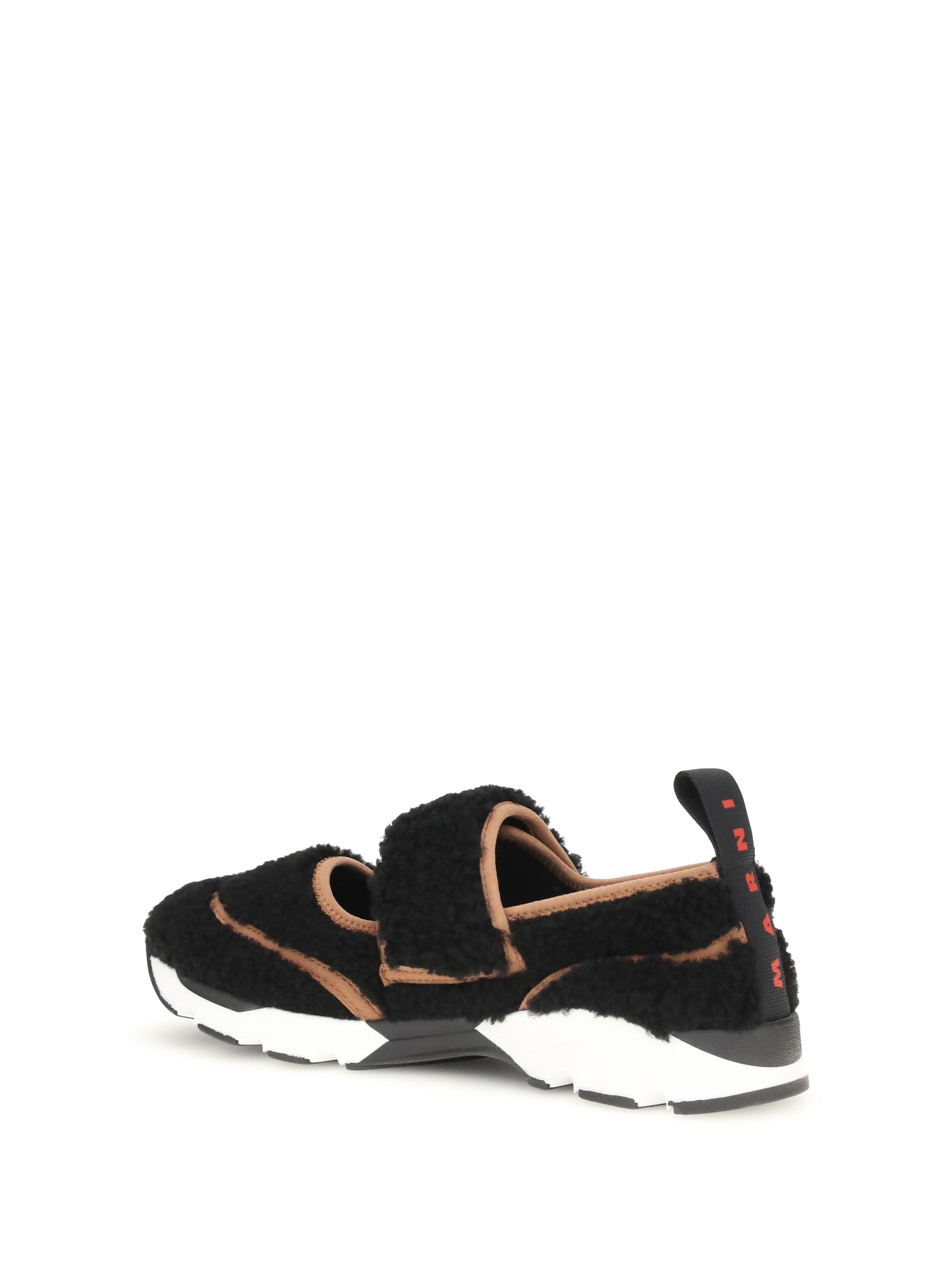 Marni Women Mary Jane Shearling Sneakers