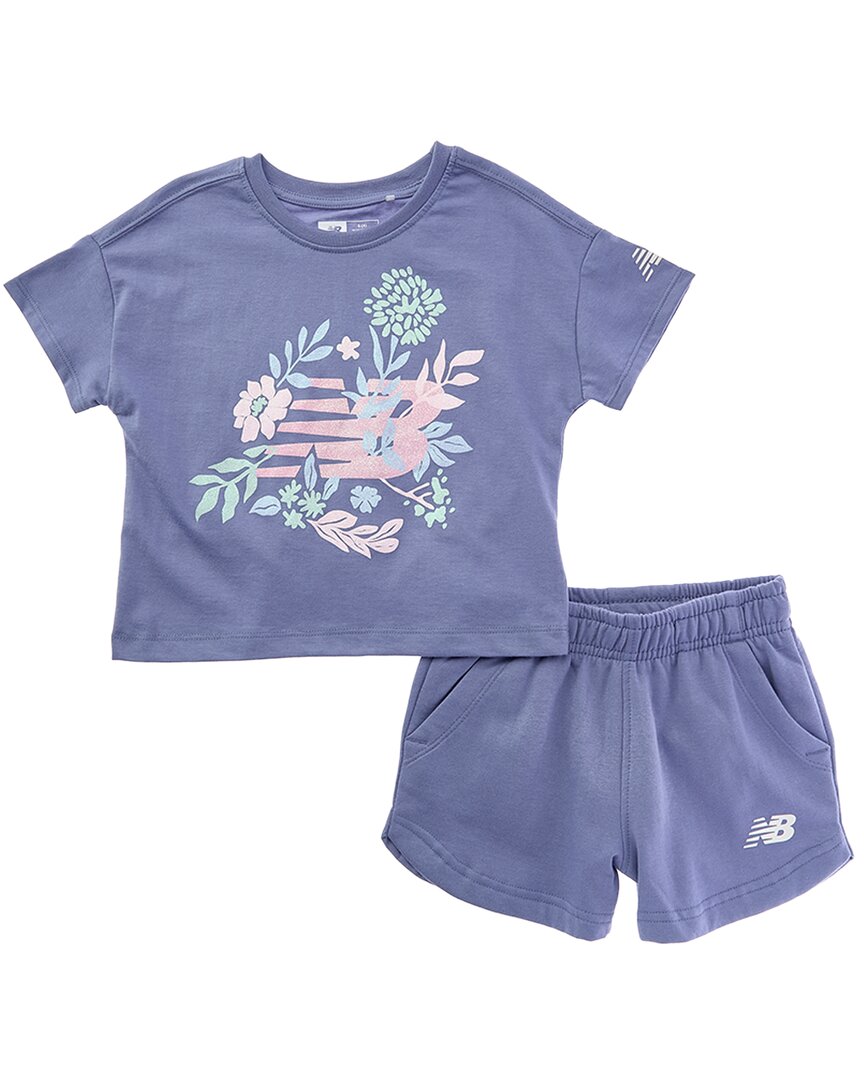 New Balance 2pc Fleece Shirt & Short Set