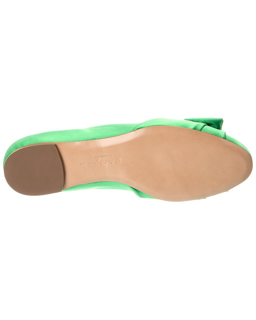Ferragamo Varina Satin Ballet Flat